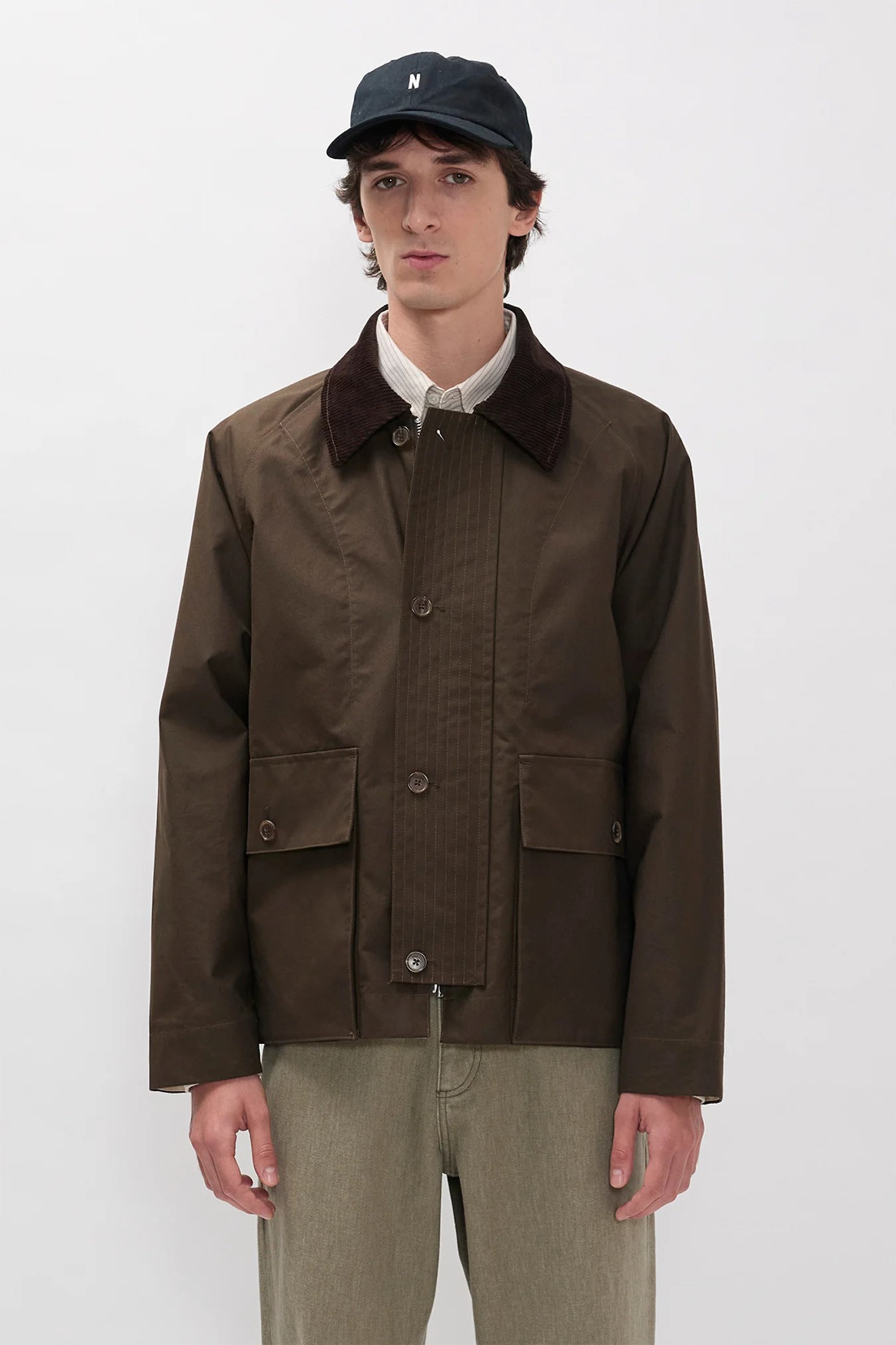 Holmen Wax Raglan Light Jacket Delicioso Brown_1
