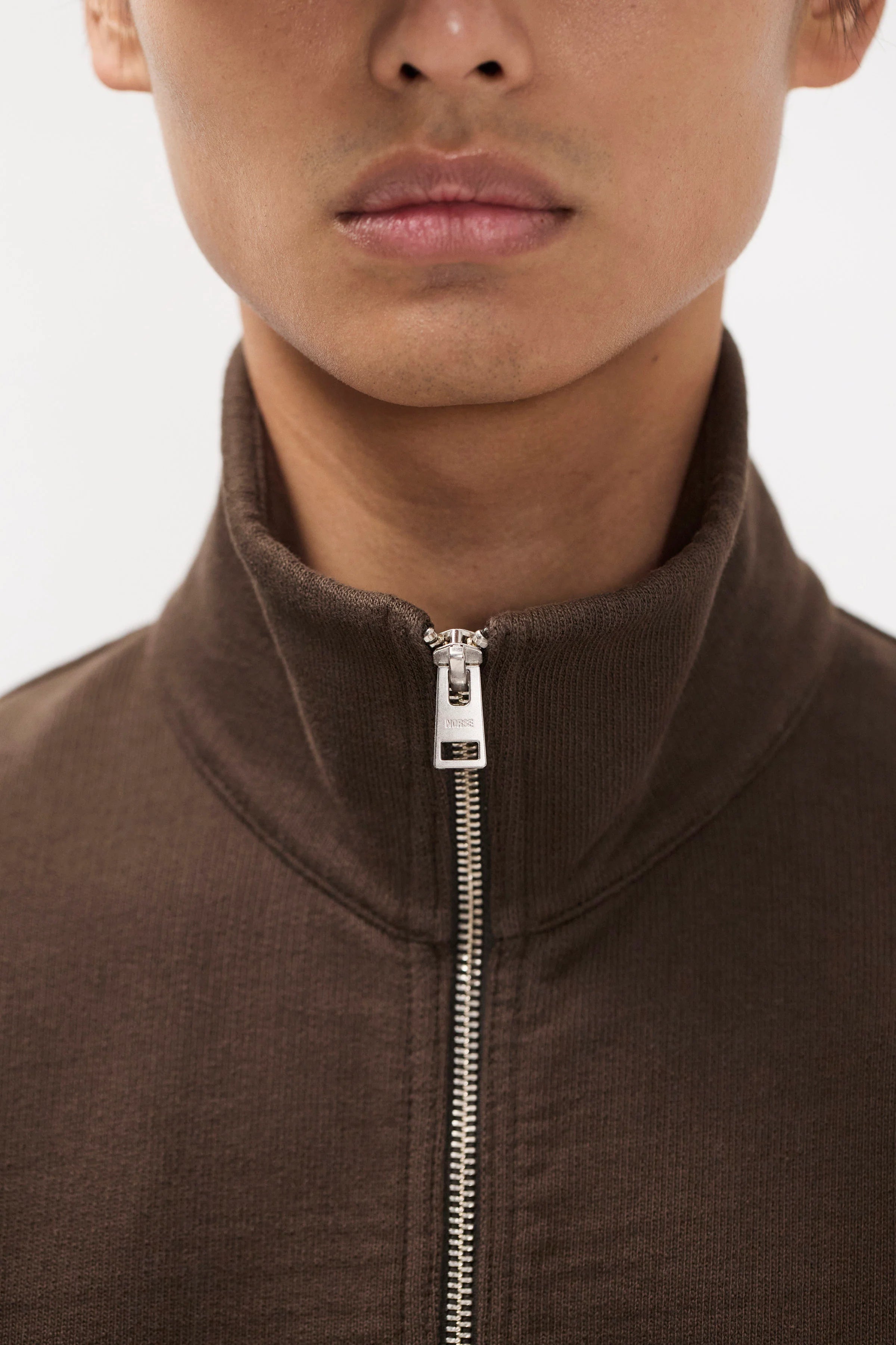 Hornidal Relaxed Organic Loopback Track Jacket Delicioso Brown_4