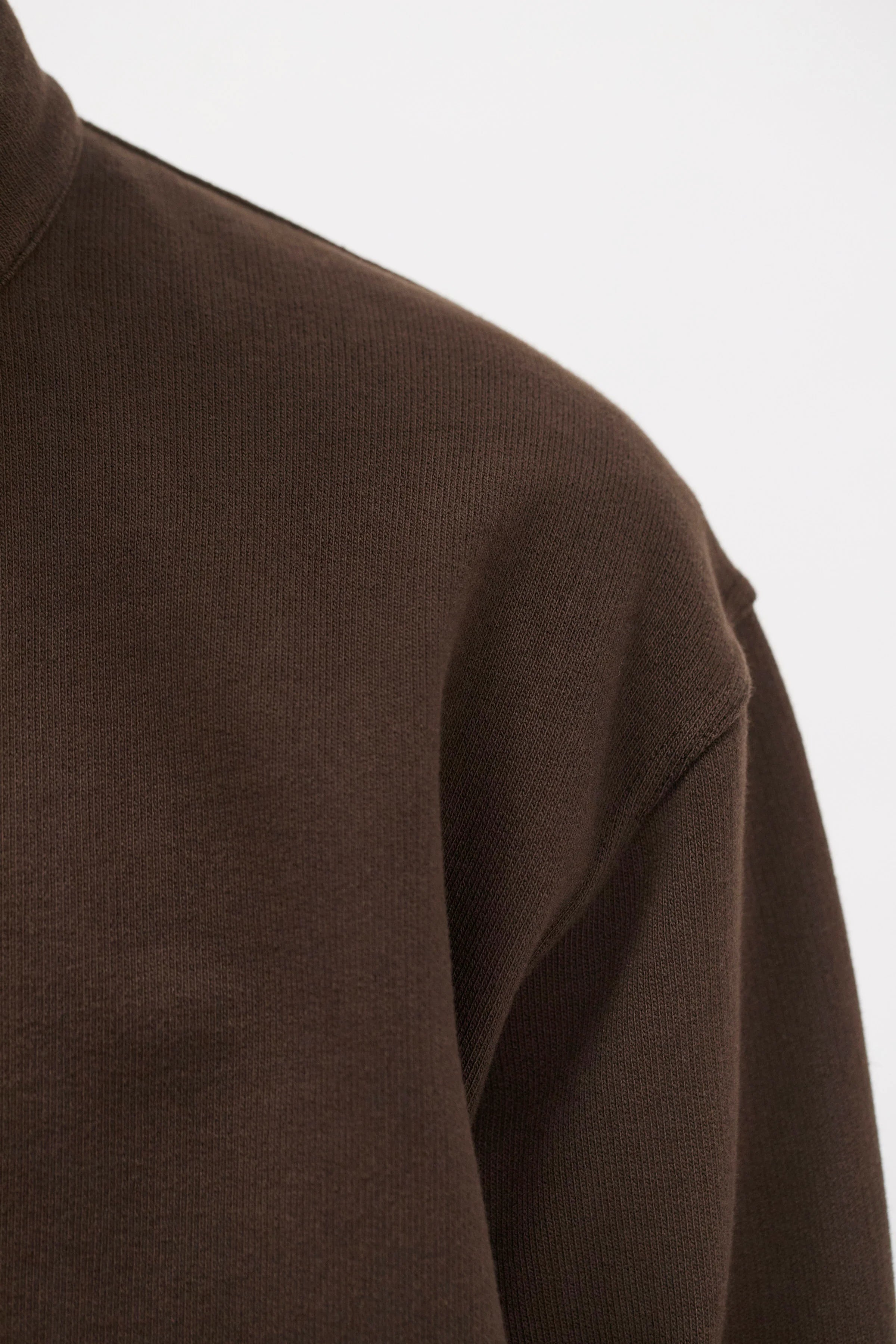 Hornidal Relaxed Organic Loopback Track Jacket Delicioso Brown_5