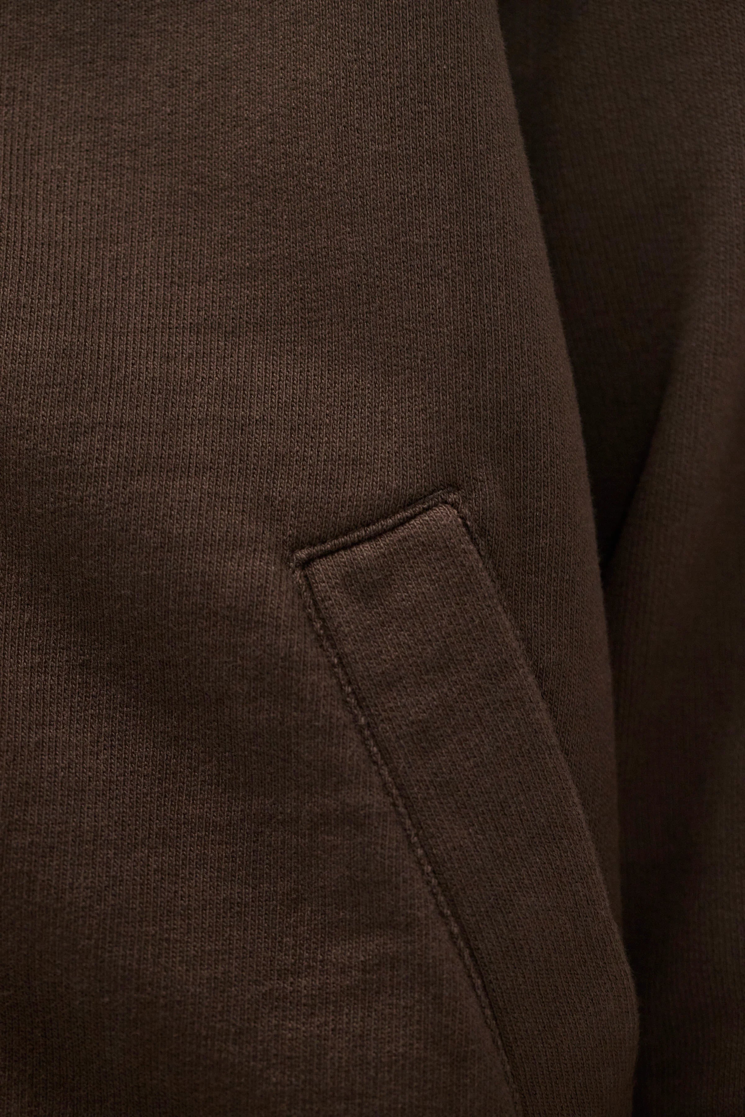 Hornidal Relaxed Organic Loopback Track Jacket Delicioso Brown_6