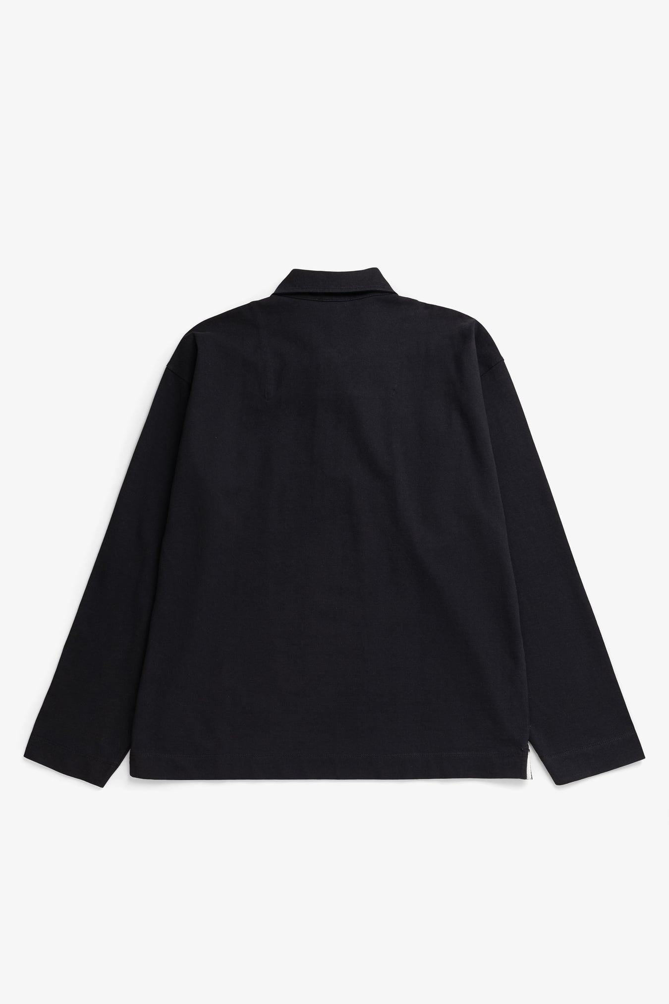 Isefjord Compact Cotton LS Polo Black_2