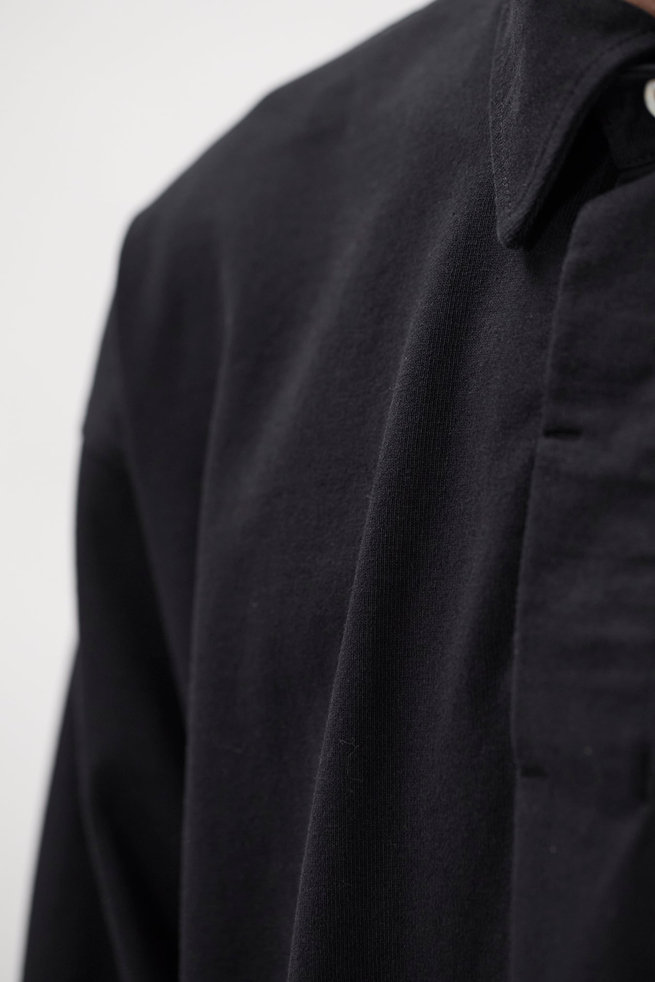 Isefjord Compact Cotton LS Polo Black_5