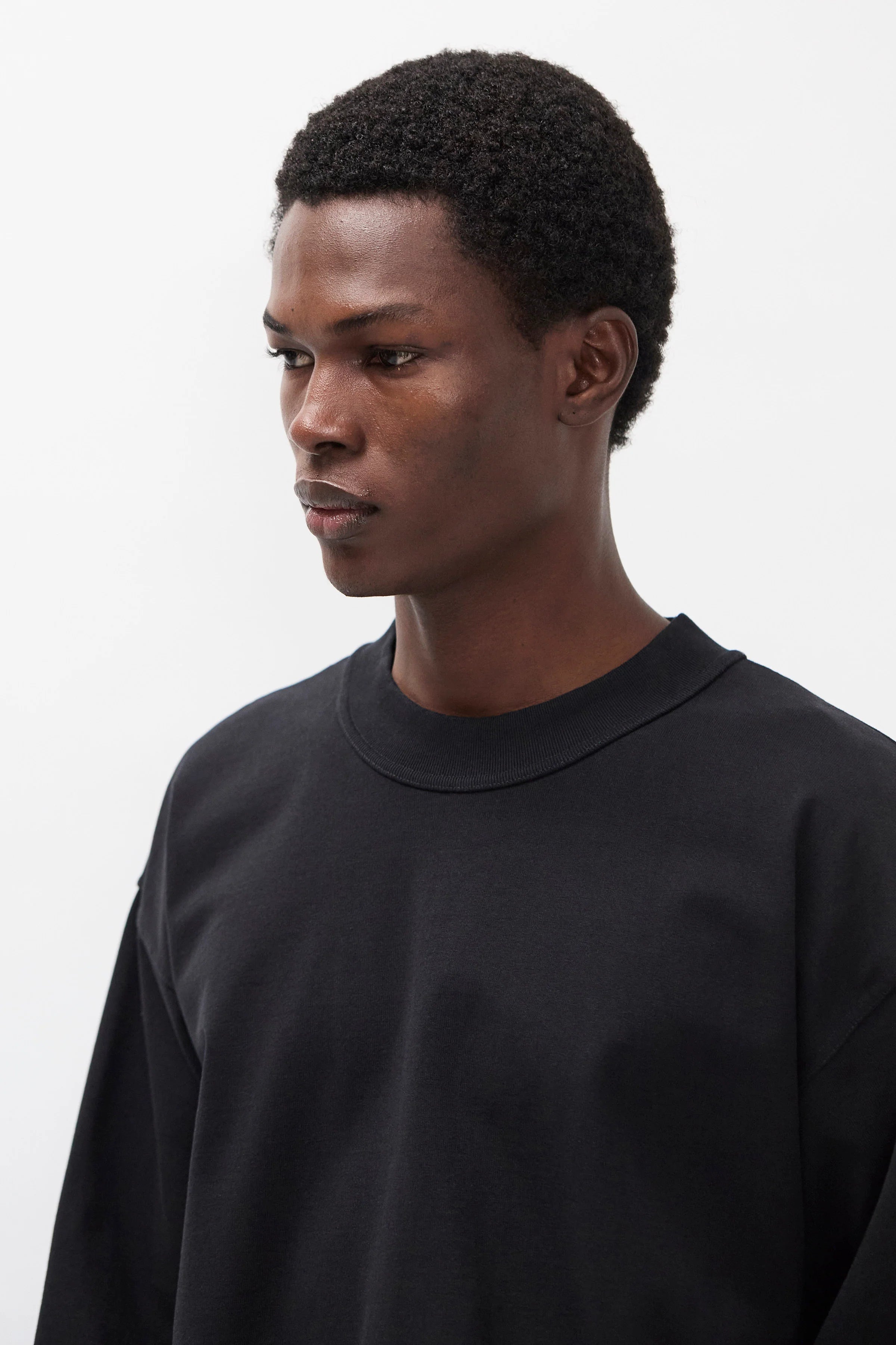 Isefjord Compact Cotton LS T-Shirt Black_3