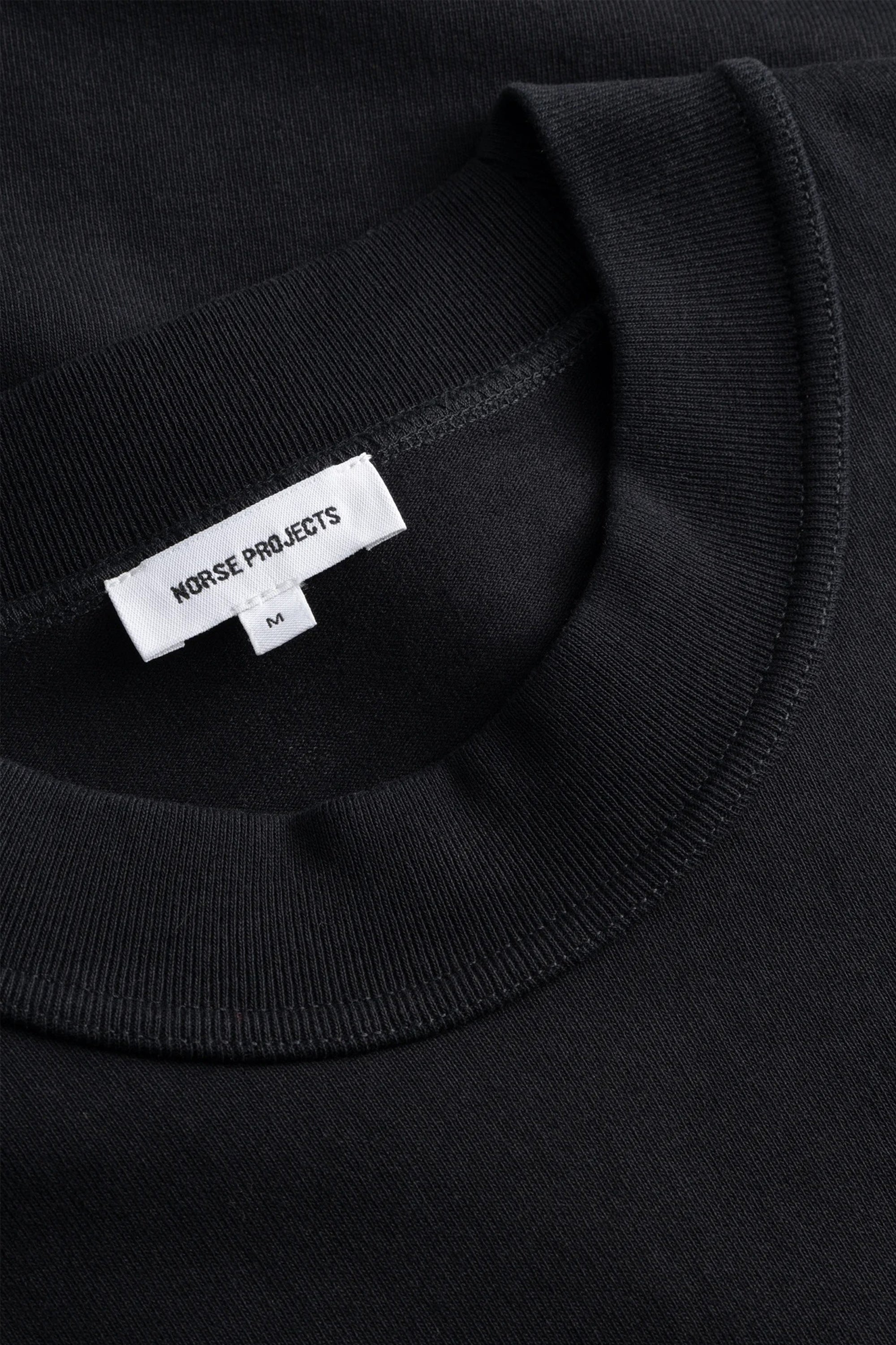 Isefjord Compact Cotton LS T-Shirt Black