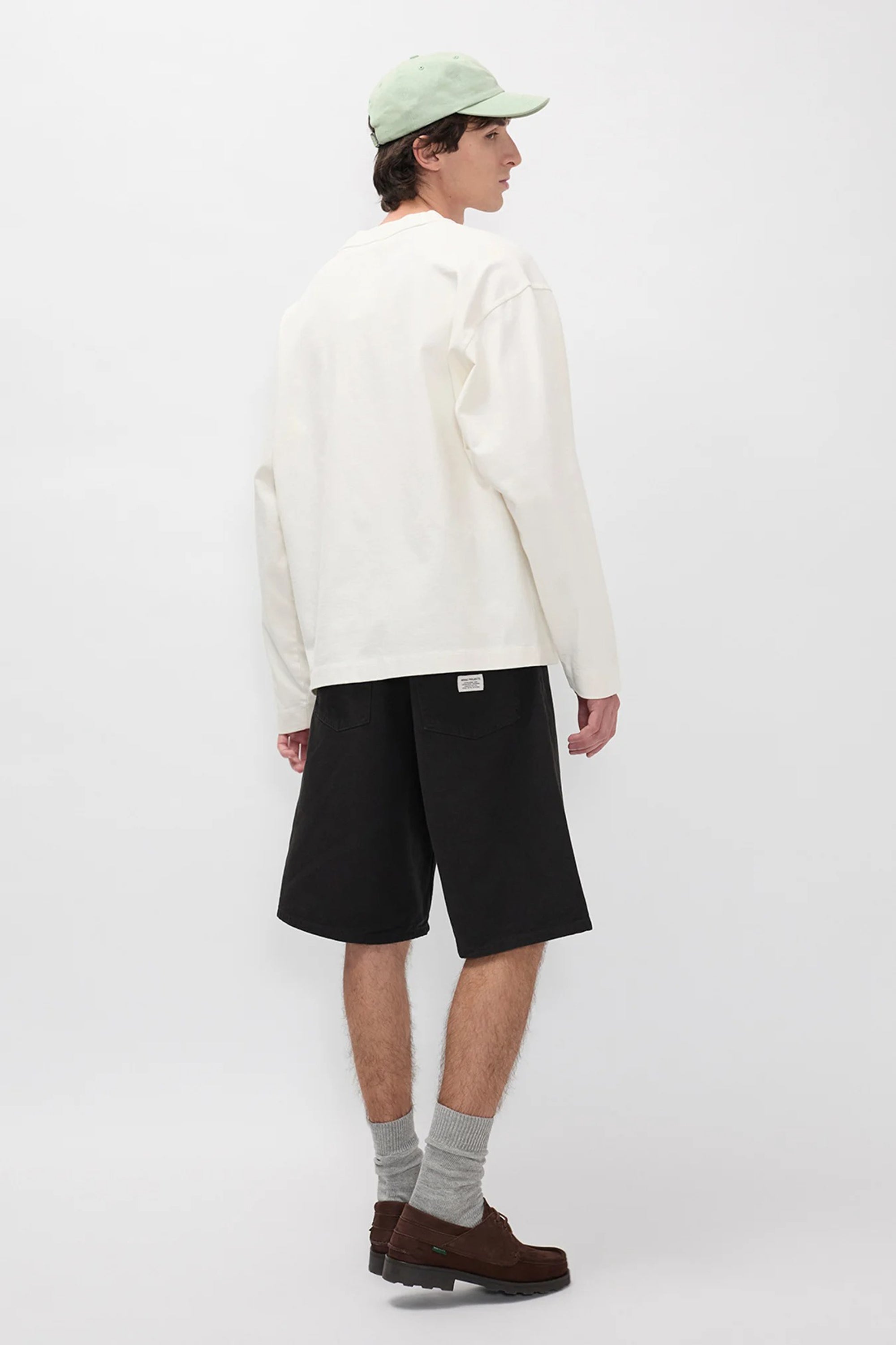 Isefjord Compact Cotton LS T-Shirt Ecru