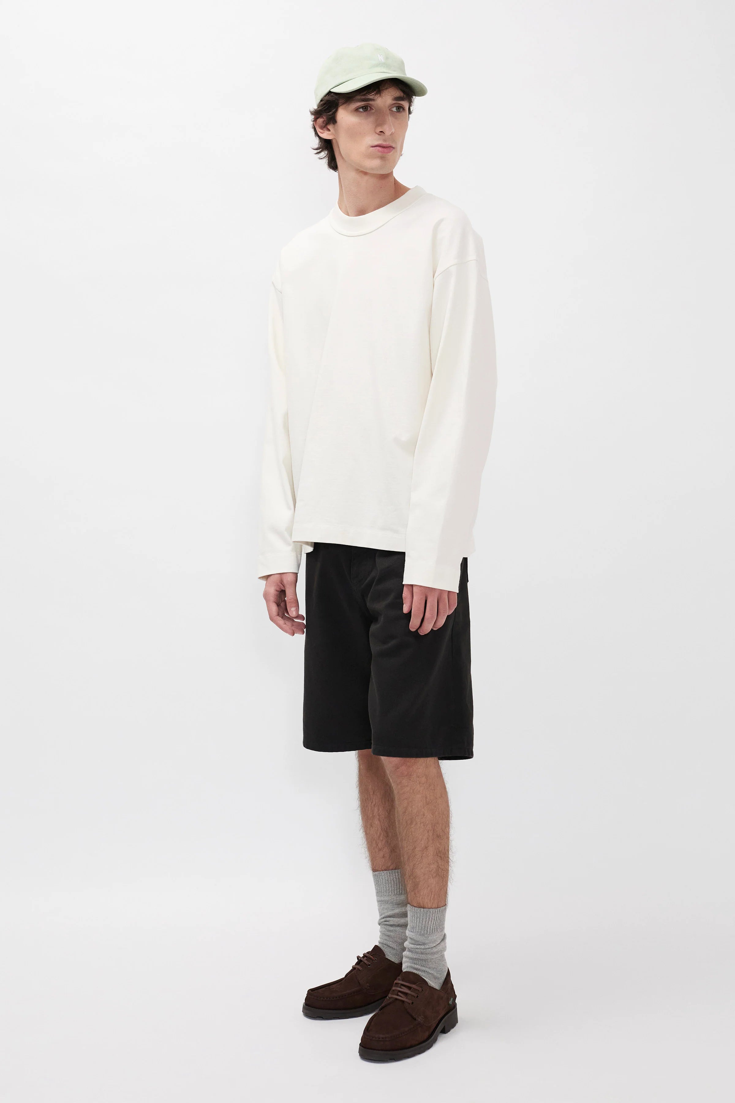 Isefjord Compact Cotton LS T-Shirt Ecru_2