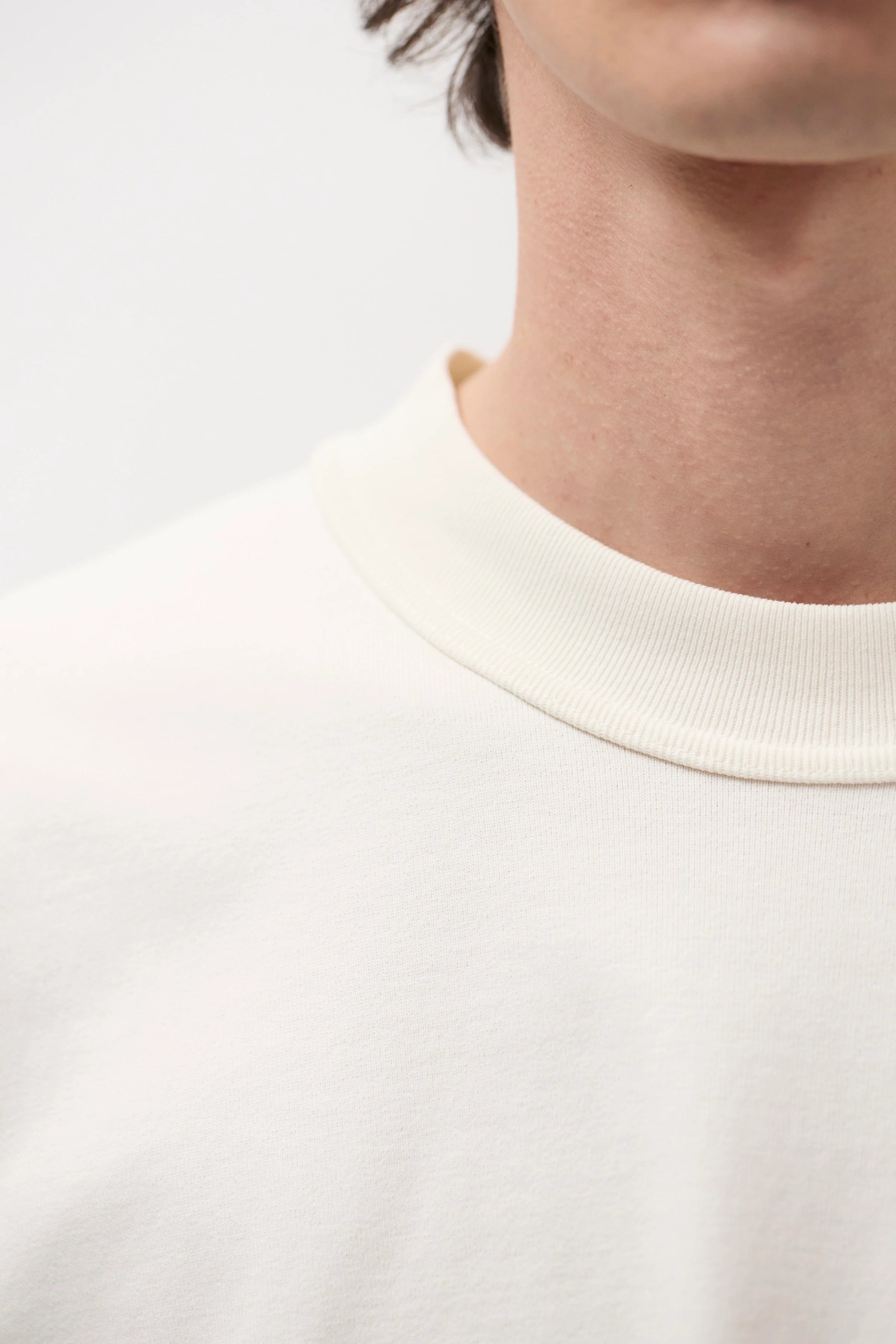 Isefjord Compact Cotton LS T-Shirt Ecru_4