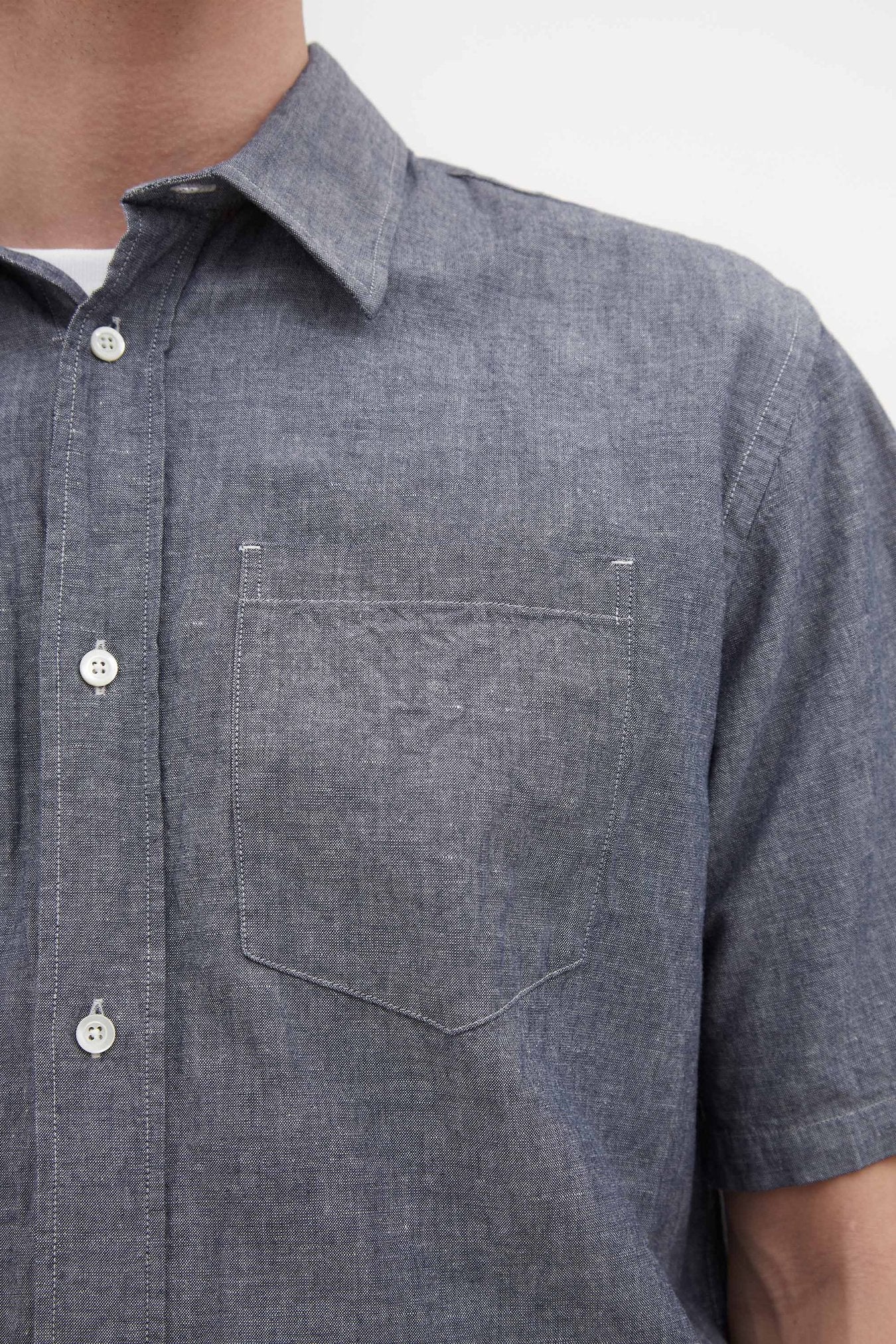 SPORTIVO STORE_Ivan Relaxed Cotton Linen SS Shirt Dark Navy_3