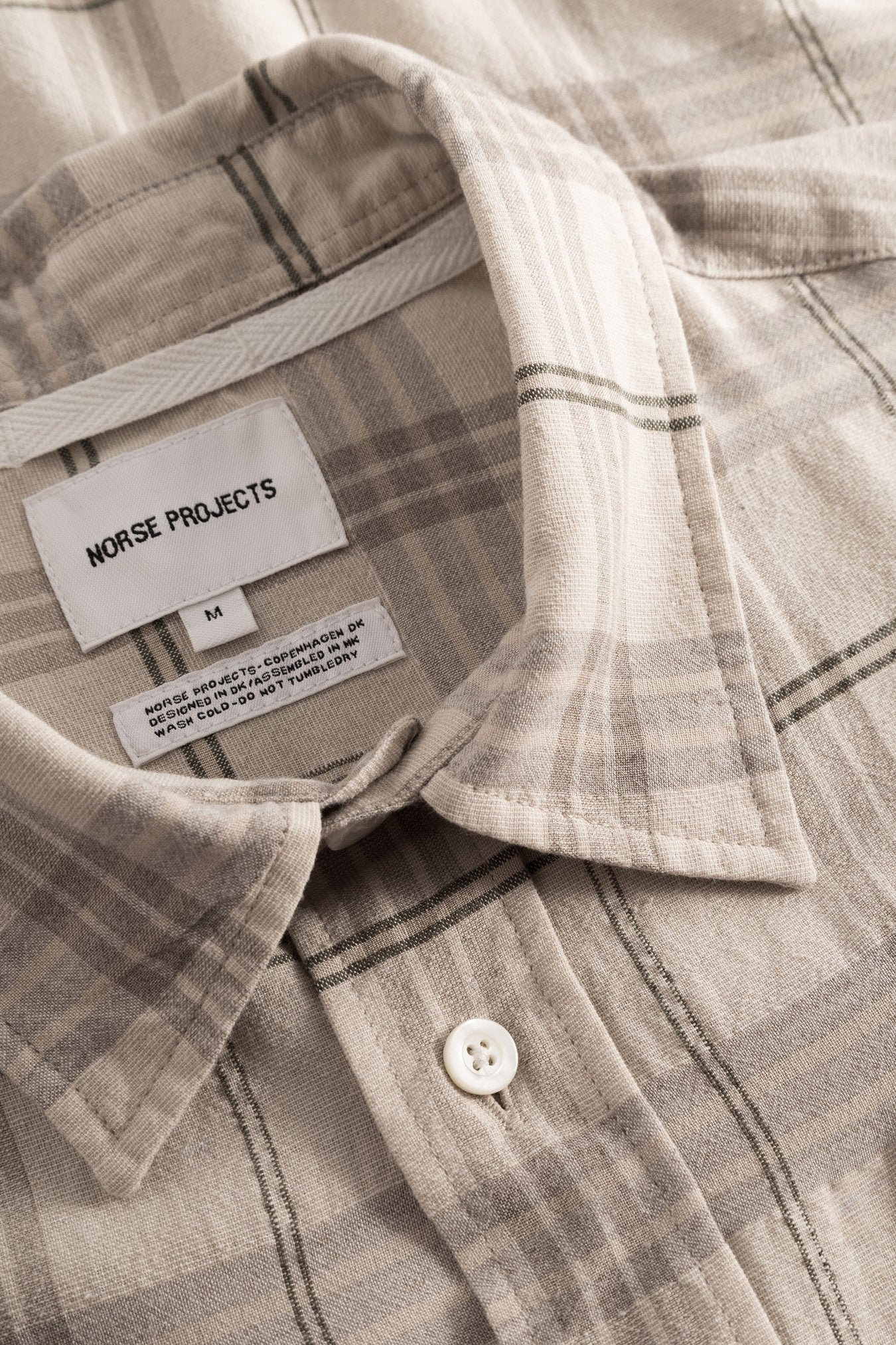 SPORTIVO STORE_Ivan Relaxed Texture Check SS Shirt Oatmeal_3