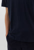 SPORTIVO STORE_Jacob Cotton Crepe T-Shirt Dark Navy_4