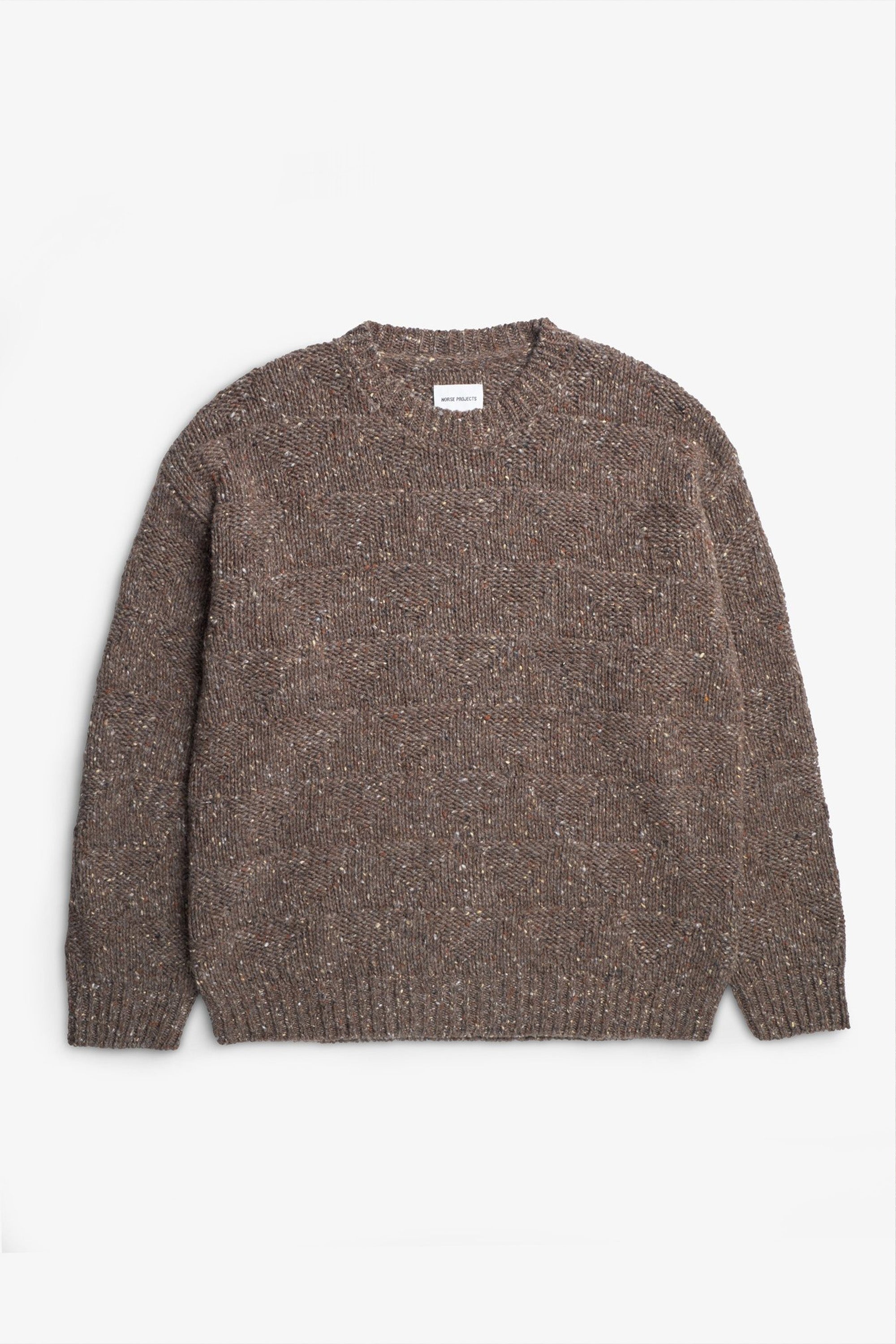 Jonas Donegal Diamond Sweater Seal Brown_4