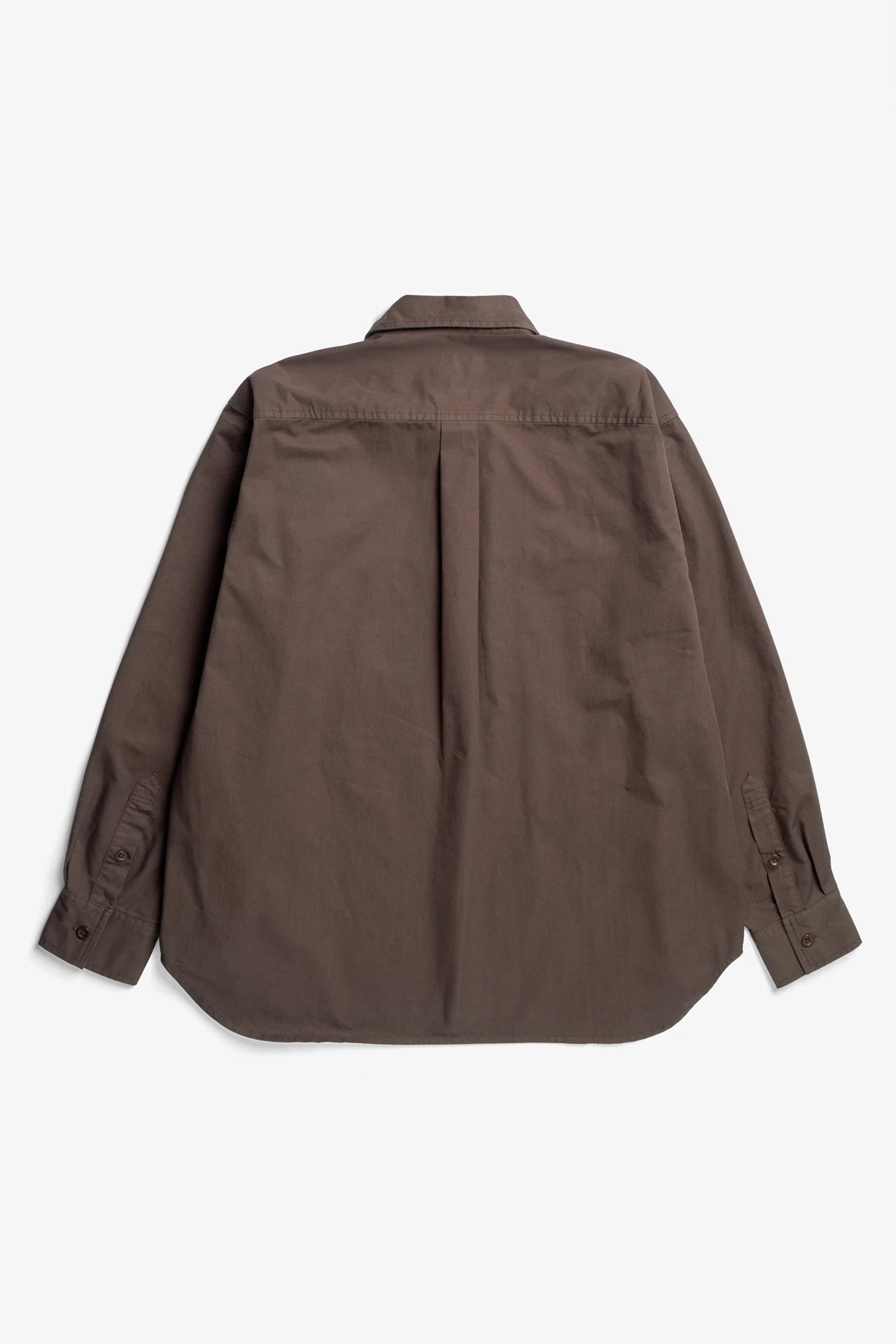 Julius Mineral Dyed Oversize Shirt Espresso_4