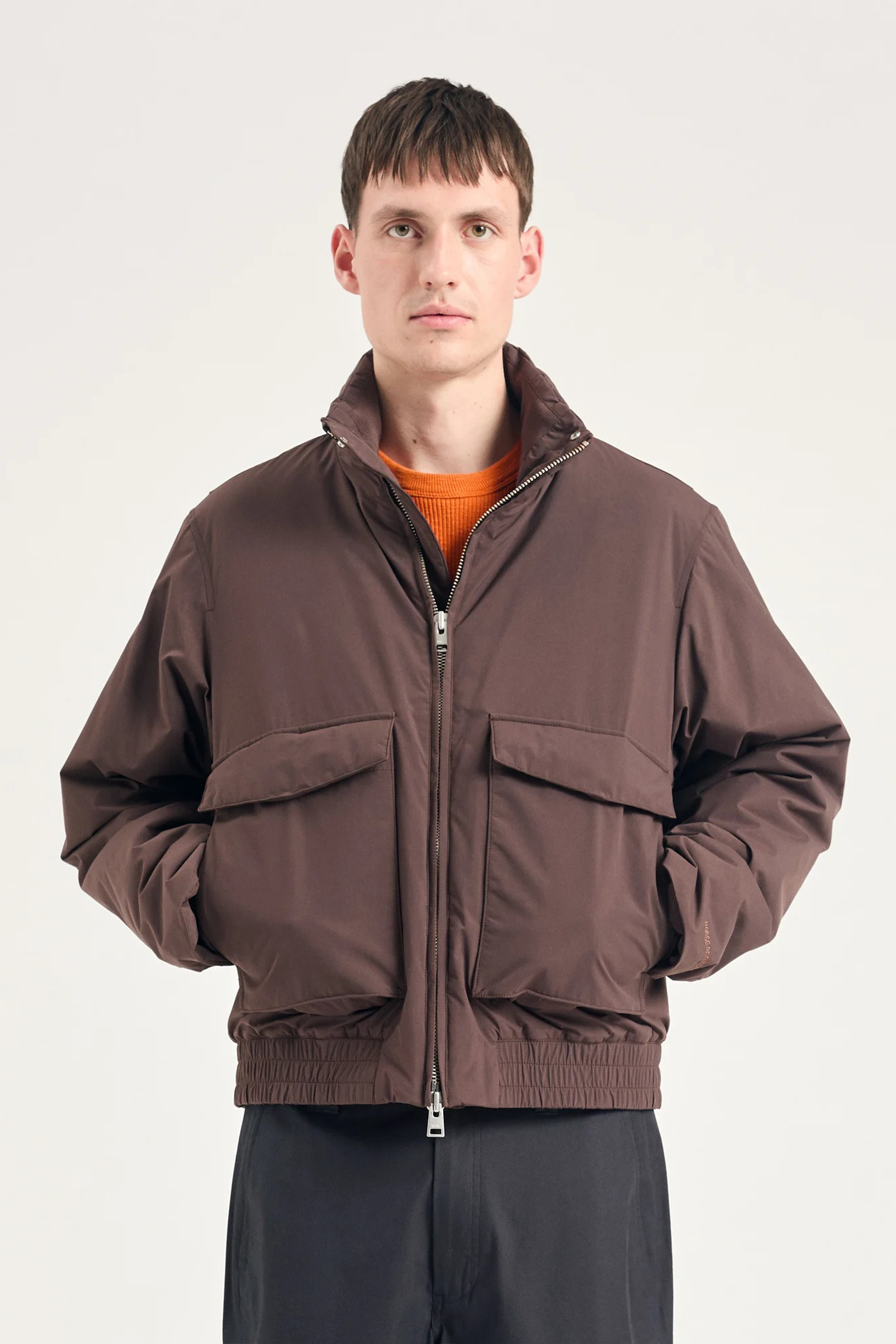 Kastrup Gore-Tex Windstopper Bomber Jacket Seal Brown_1