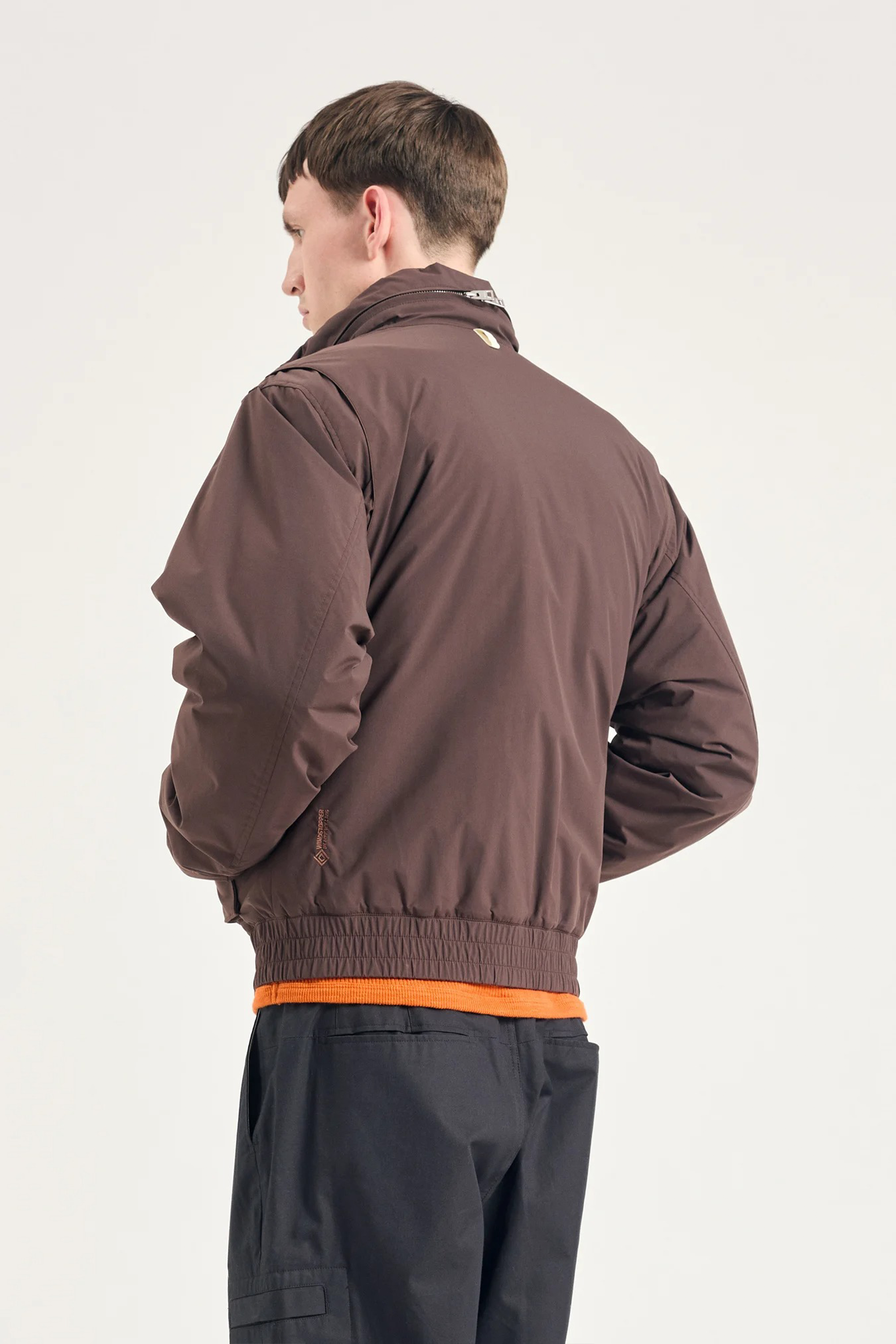 Kastrup Gore-Tex Windstopper Bomber Jacket Seal Brown