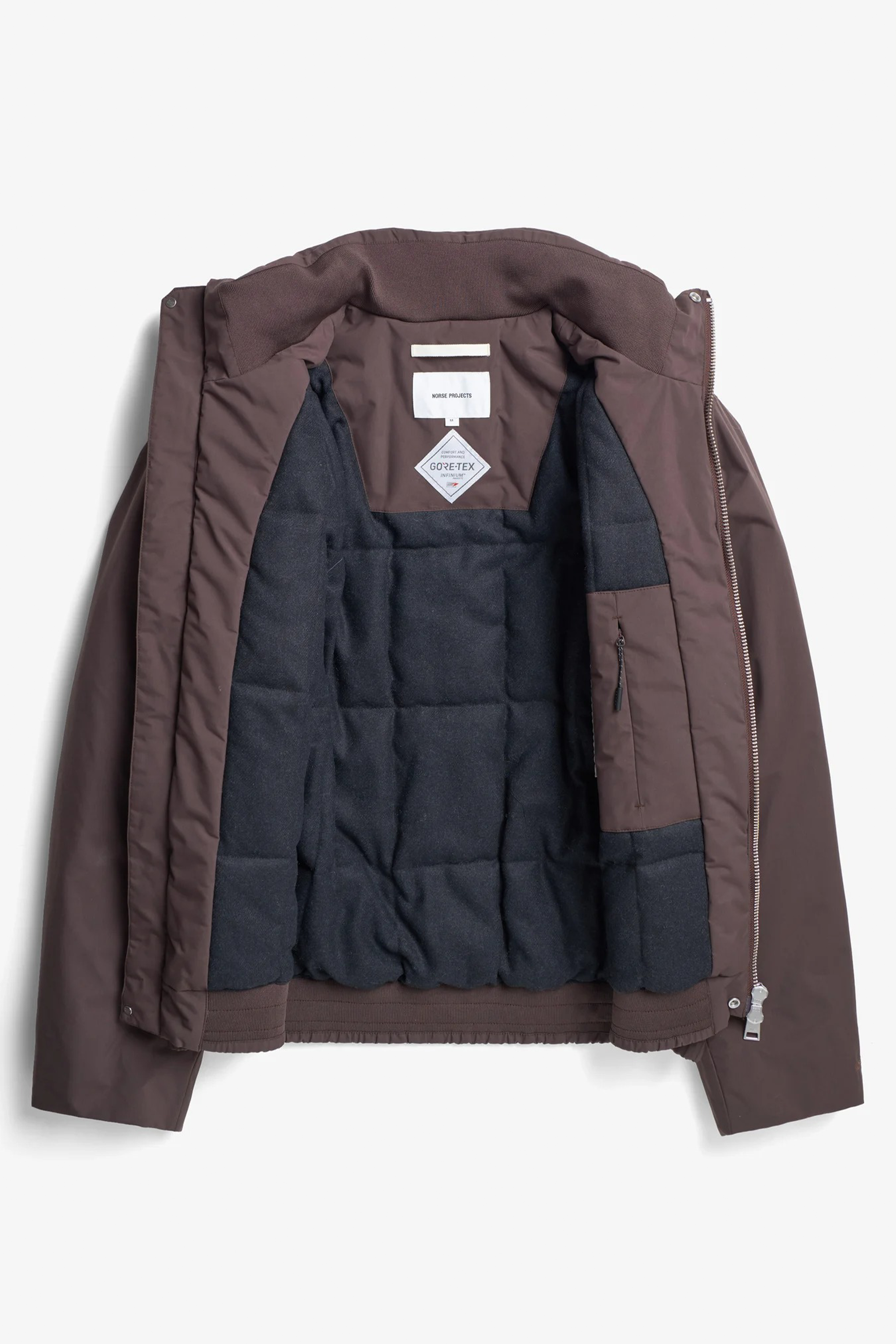 Kastrup Gore-Tex Windstopper Bomber Jacket Seal Brown_5