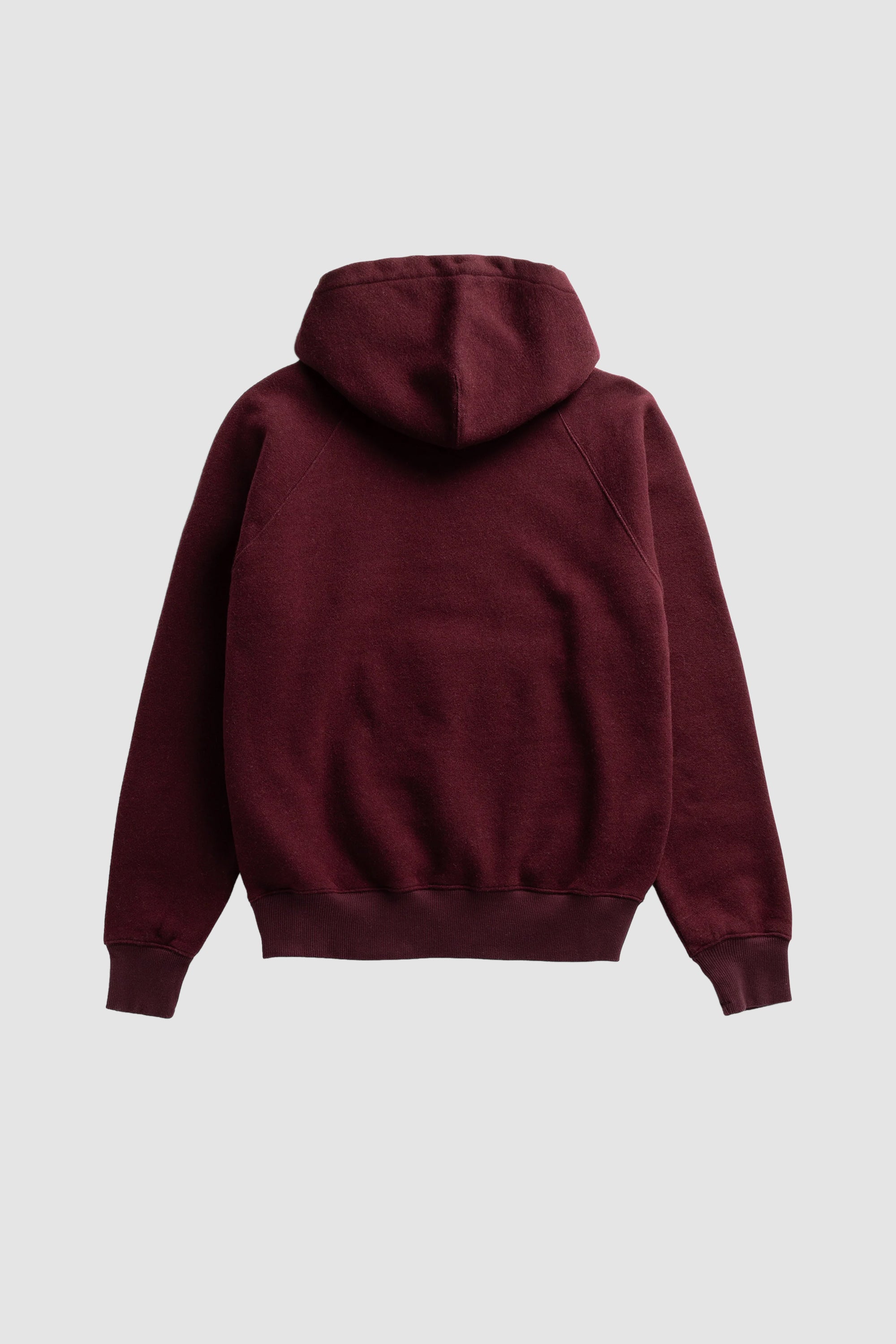 Kerid Relaxed Cotton Wool Hoodie Mahogany_2