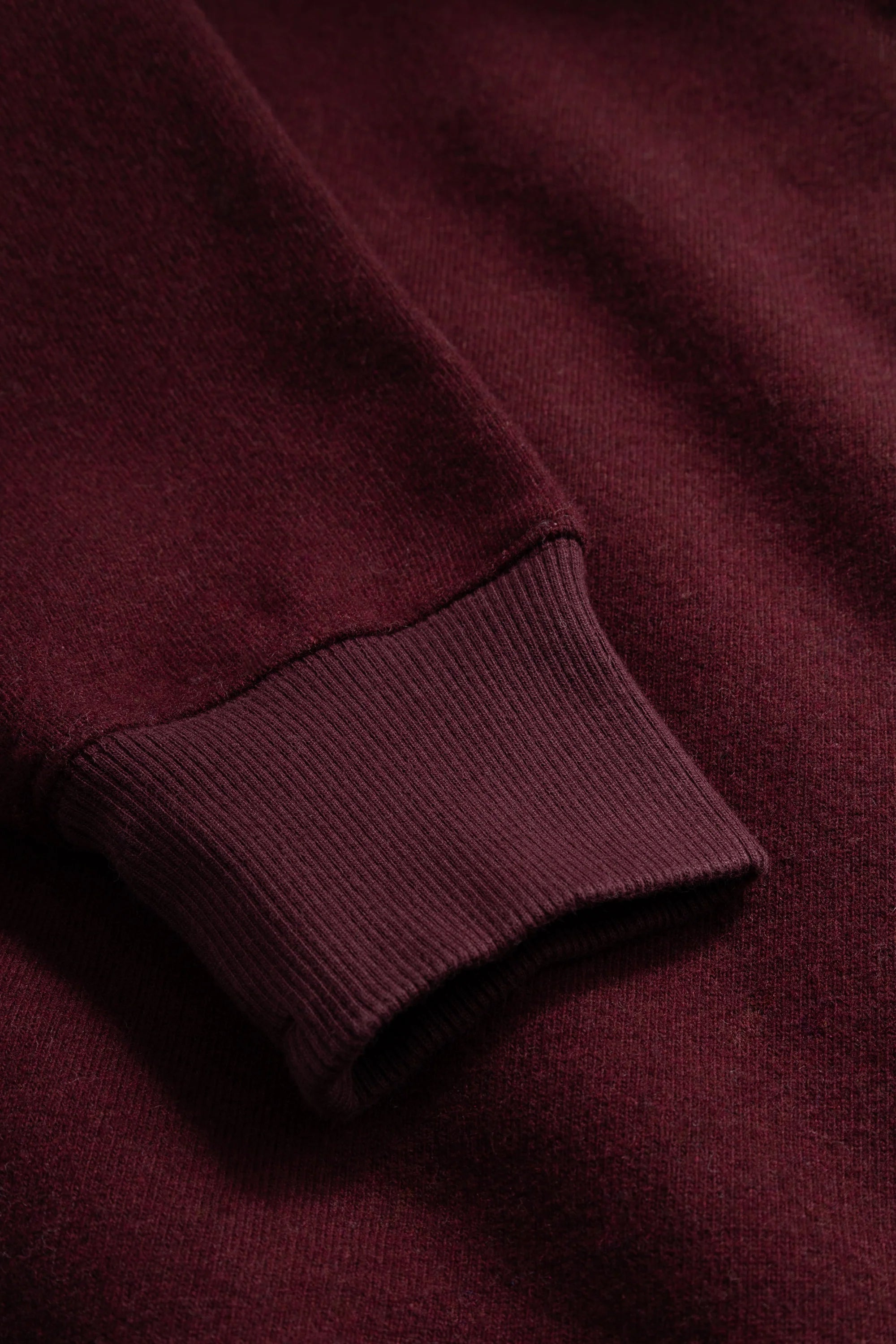 Kerid Relaxed Cotton Wool Hoodie Mahogany_5