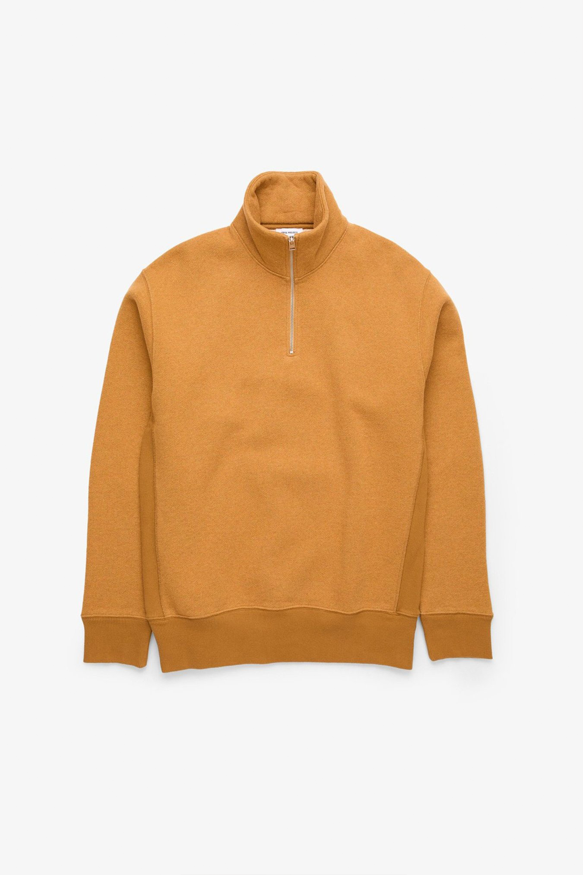 Ketel Cotton Wool Half Zip Sweatshirt Warm Yellow