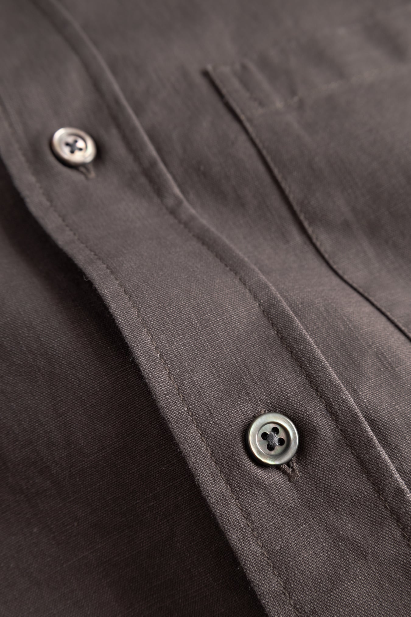 Kongshoved Cotton Faded Pigment Dyed Relaxed Shirt Shale_4