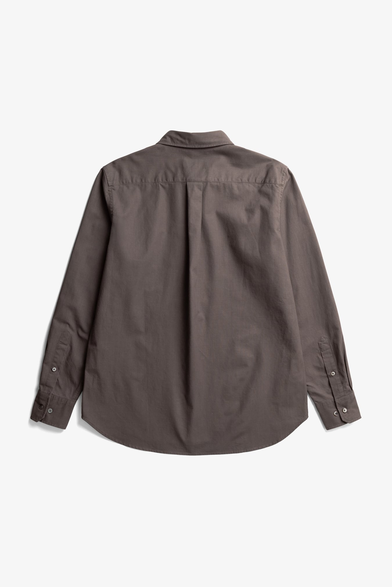 Kongshoved Cotton Faded Pigment Dyed Relaxed Shirt Shale_6