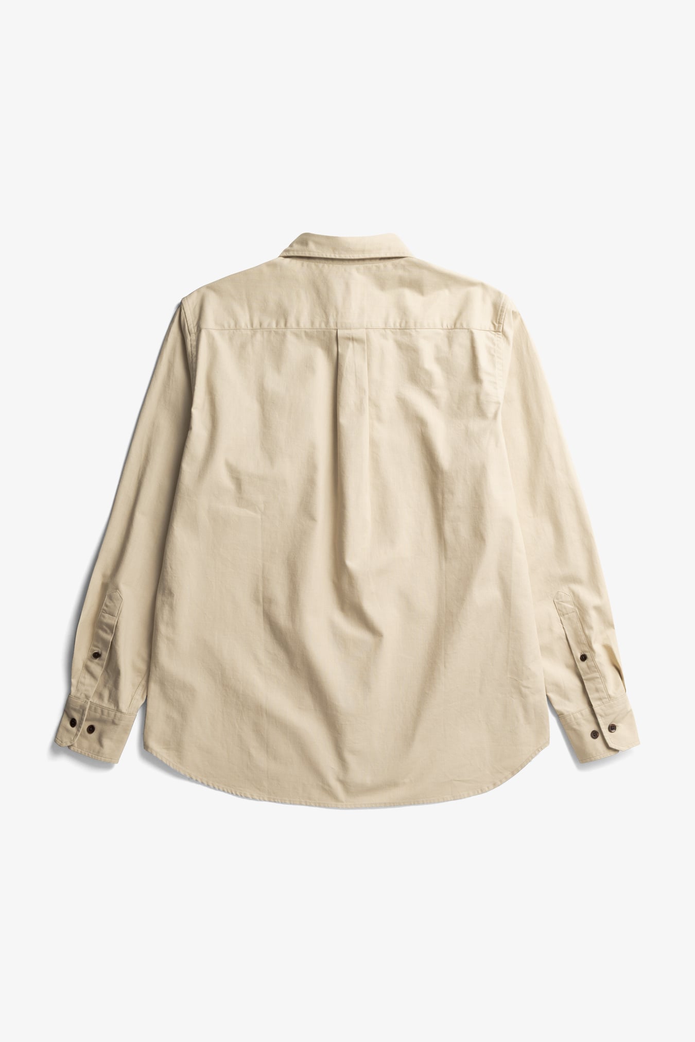 Kongshoved Cotton Faded Pigment Dyed Relaxed Shirt Tan_7