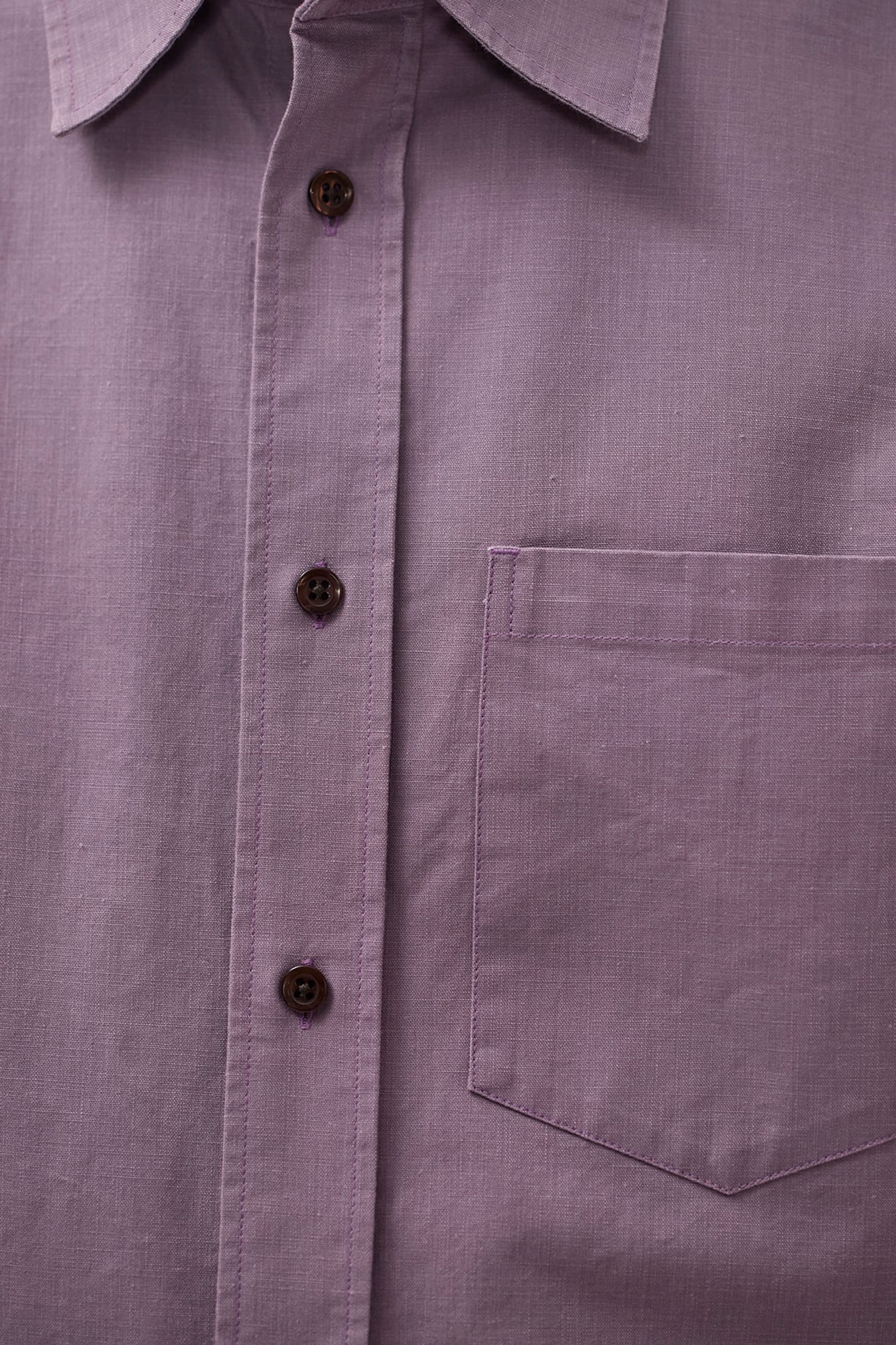 Kongshoved Cotton Faded Pigment Dyed Relaxed Shirt Vintage Violet_8