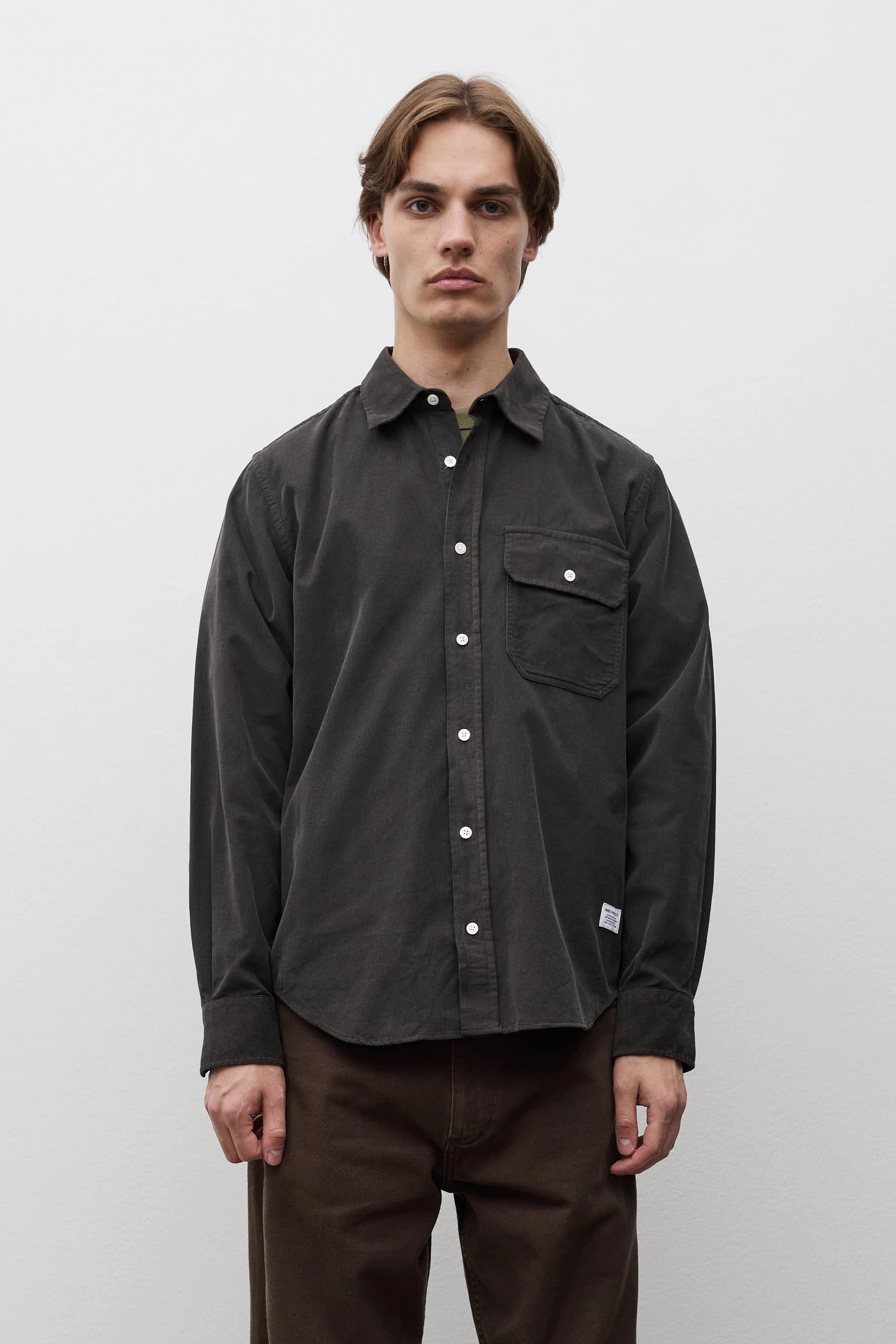 Kongshoved Relaxed Micro Cord Shirt Beluga