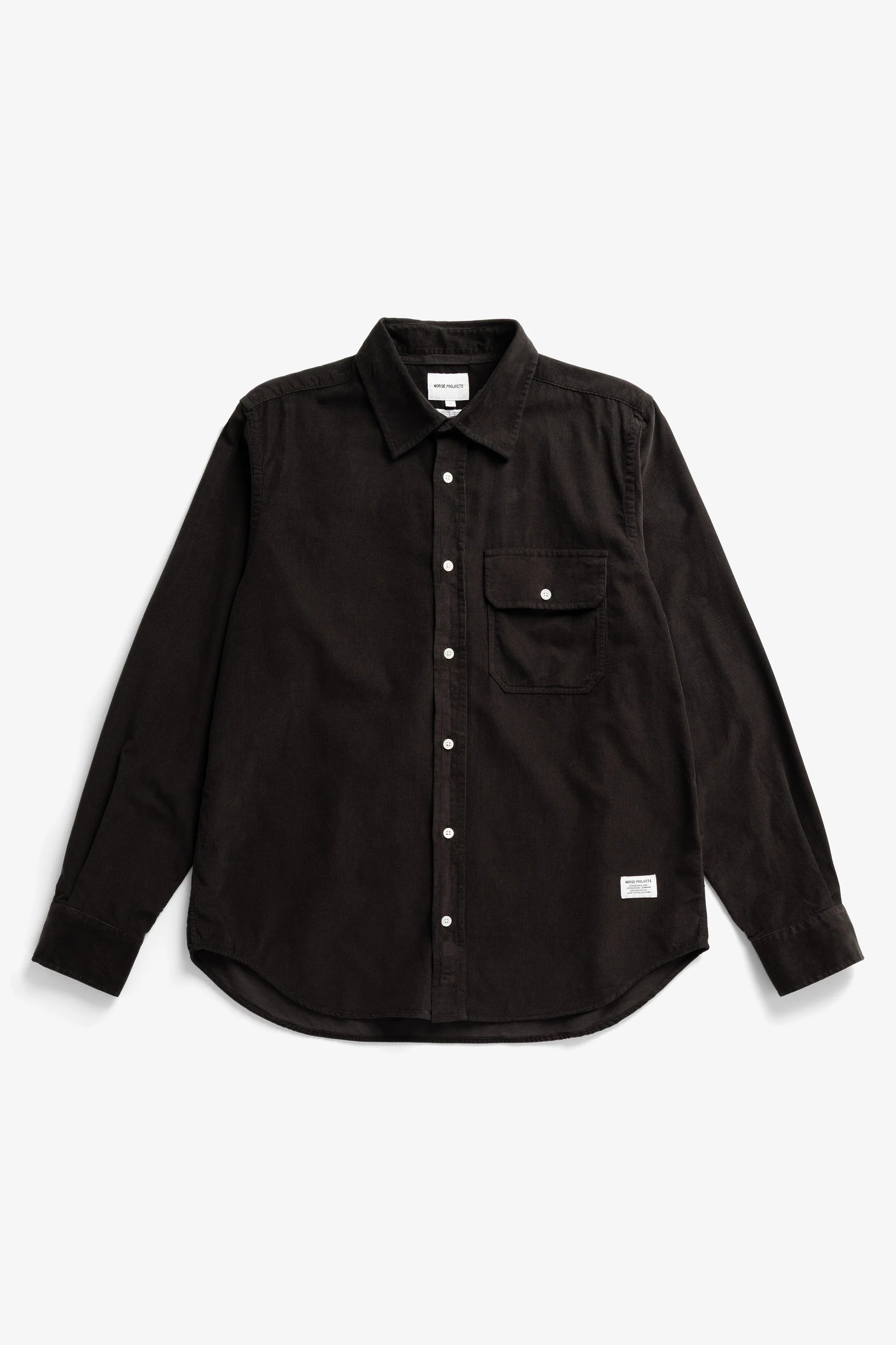 Kongshoved Relaxed Micro Cord Shirt Espresso_5