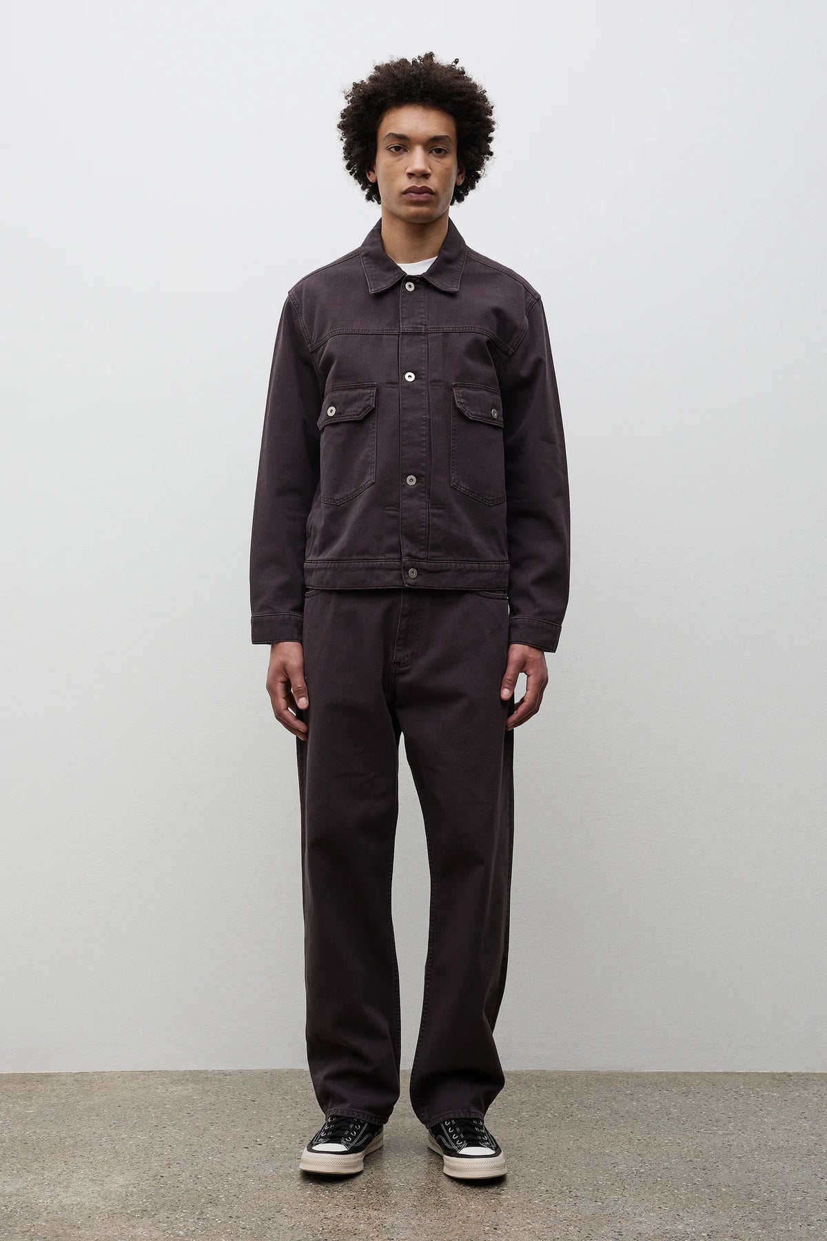 Korshavn Relaxed 5 Pocket Heavy Twill Darkest Purple_4