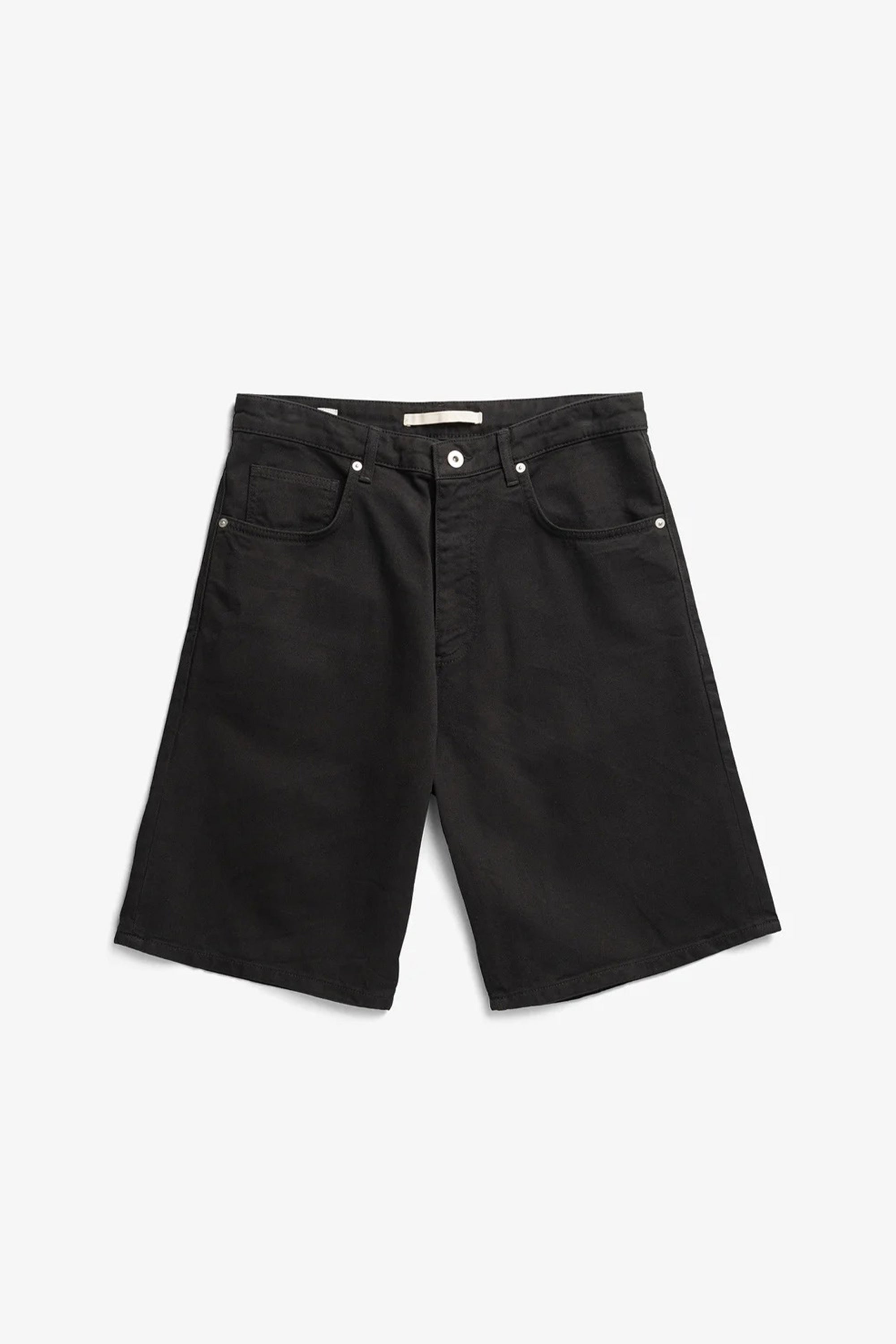 Korshavn Relaxed 5 Pocket Heavy Twill Short Black_1