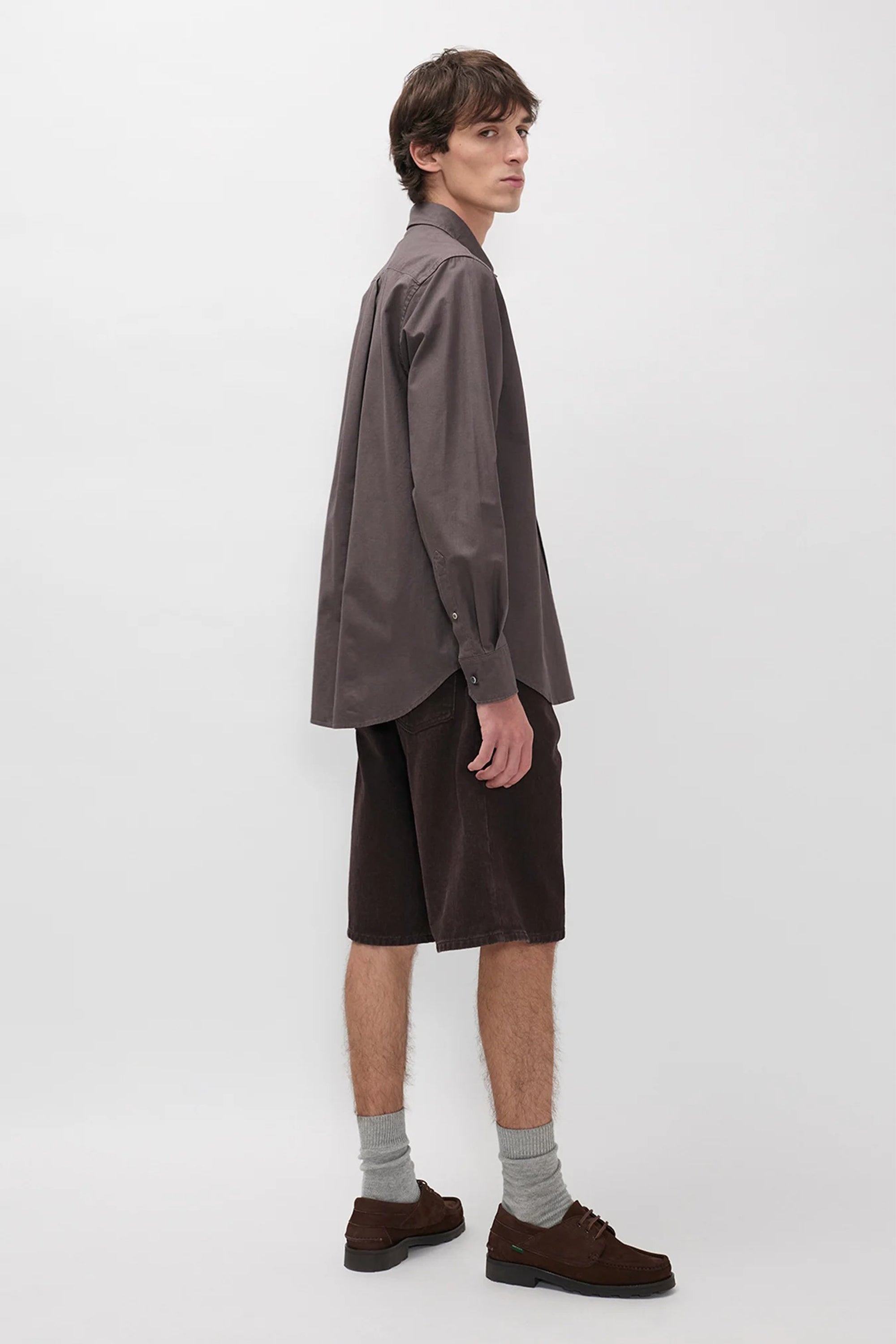 Korshavn Relaxed 5 Pocket Heavy Twill Short Shale_2