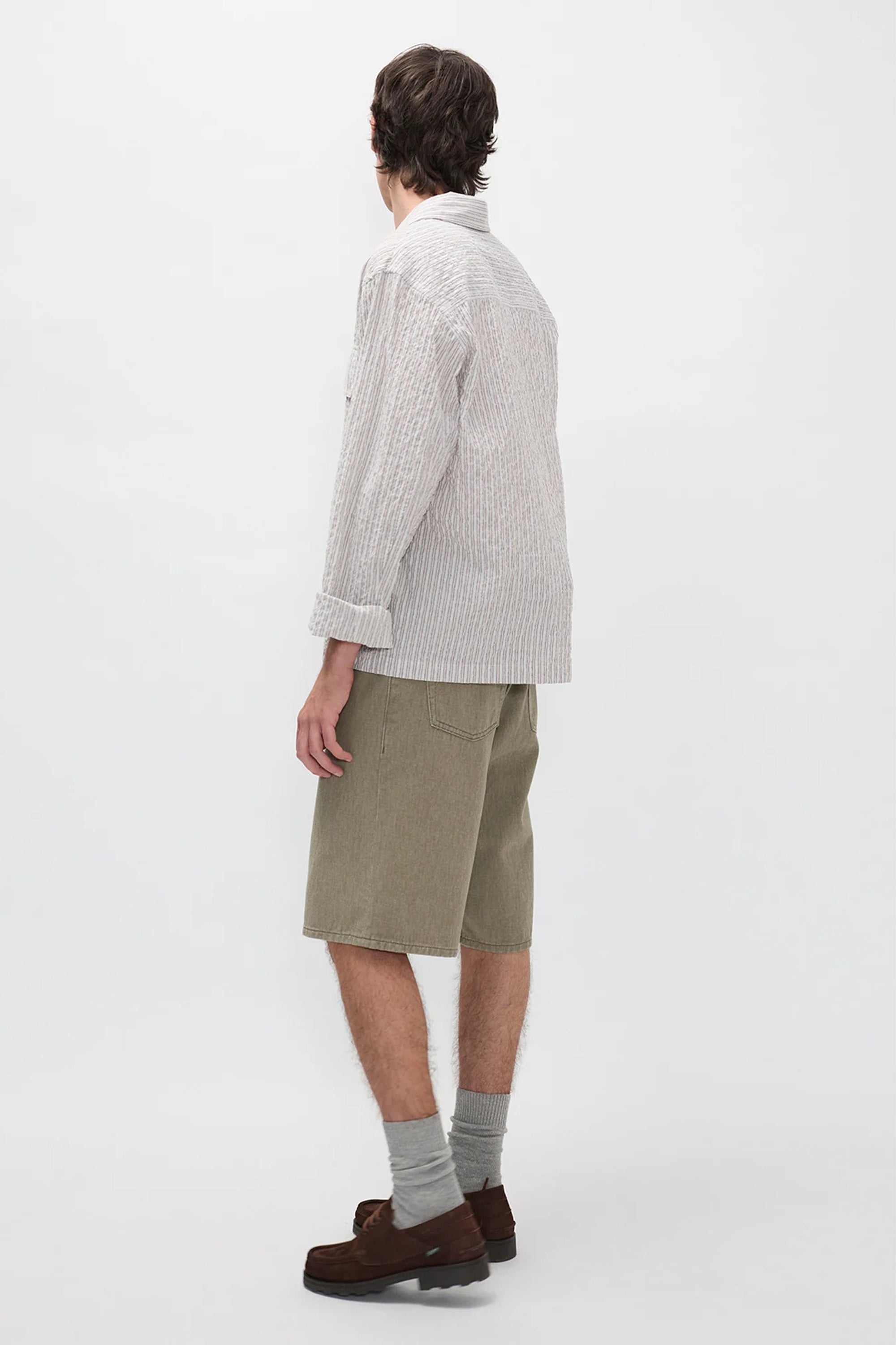 Korshavn Relaxed 5 Pocket Heavy Twill Short Vetiver_2