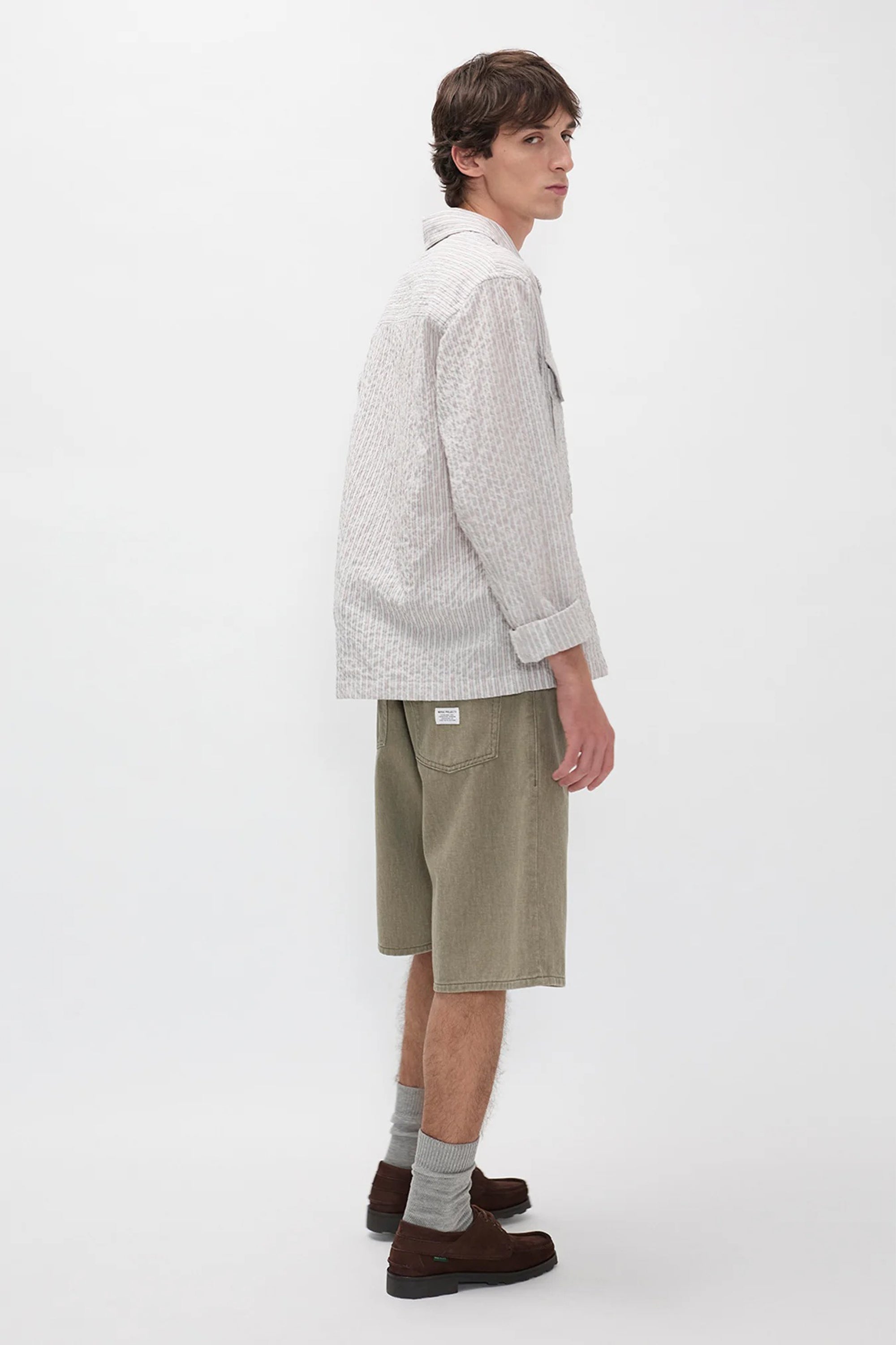 Korshavn Relaxed 5 Pocket Heavy Twill Short Vetiver_3