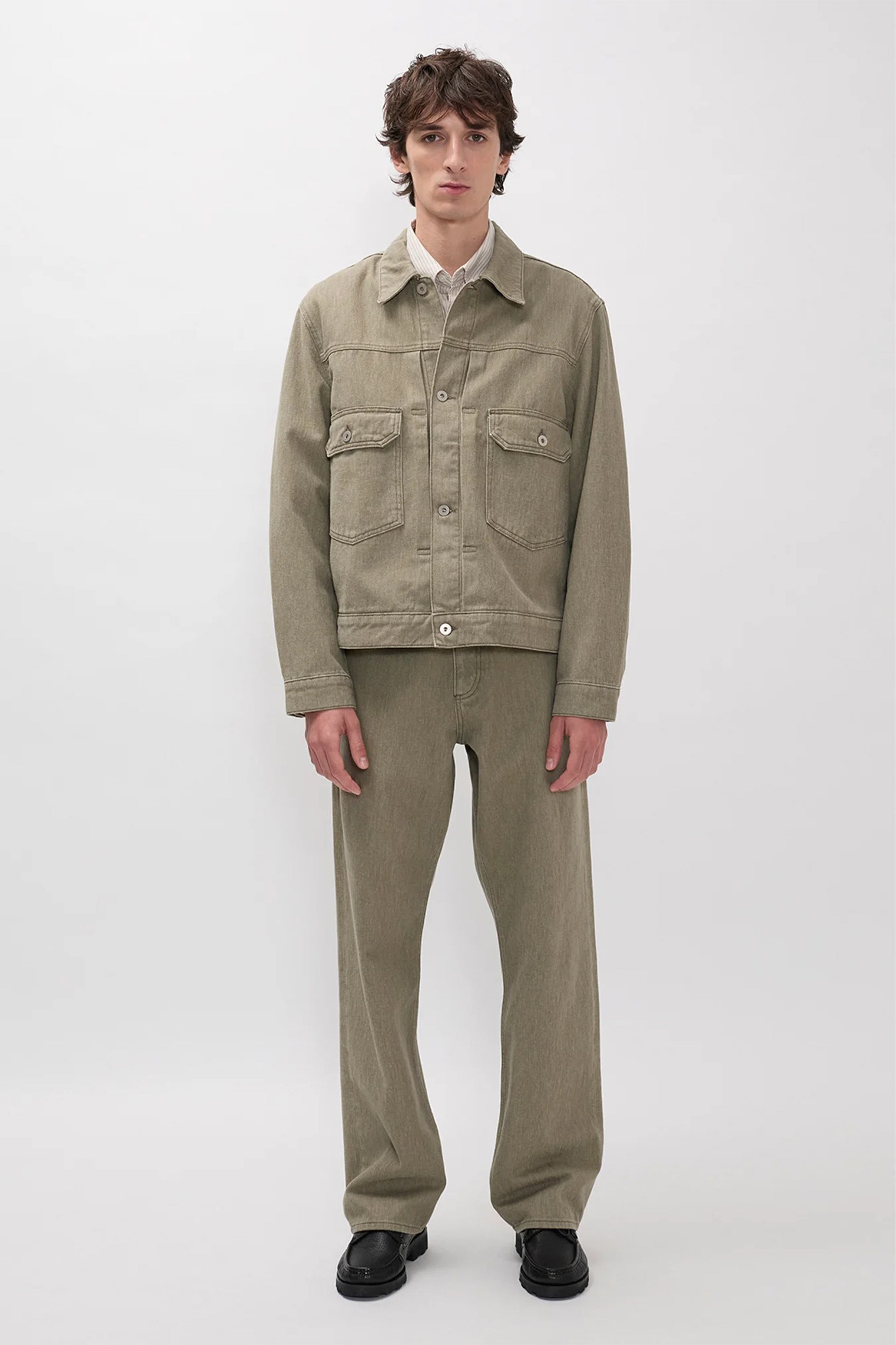 Korshavn Relaxed 5 Pocket Resist Dyed Twill Vetiver_1