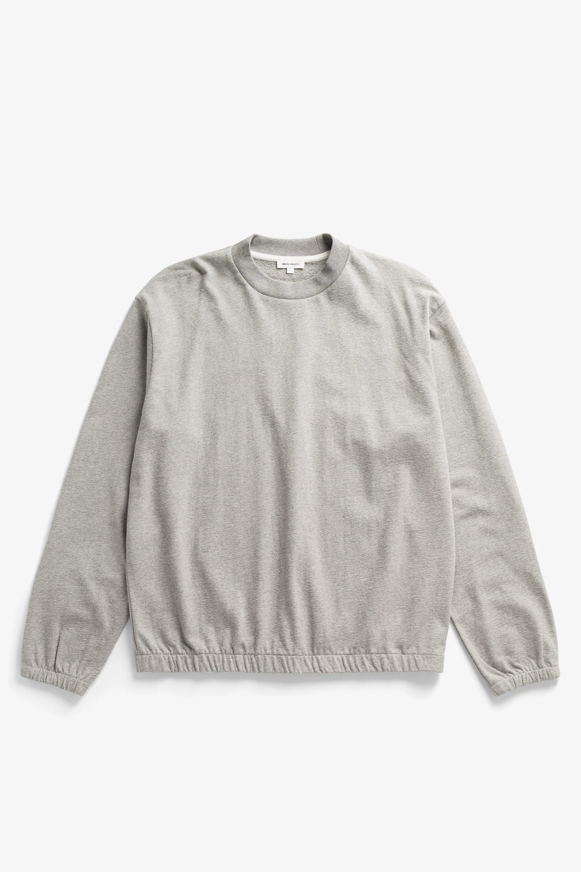 Kulhuse Relaxed Light Pile Jersey Sweatshirt Grey Melange_5