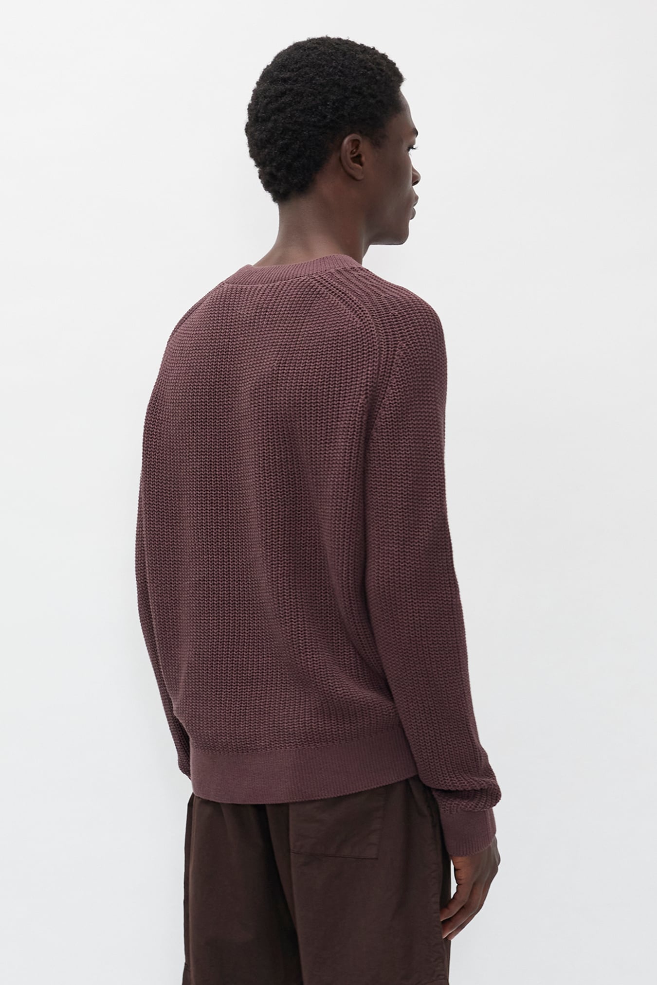 Limfjorden Cotton Paper Saddle Fishermen Sweater Shale_5