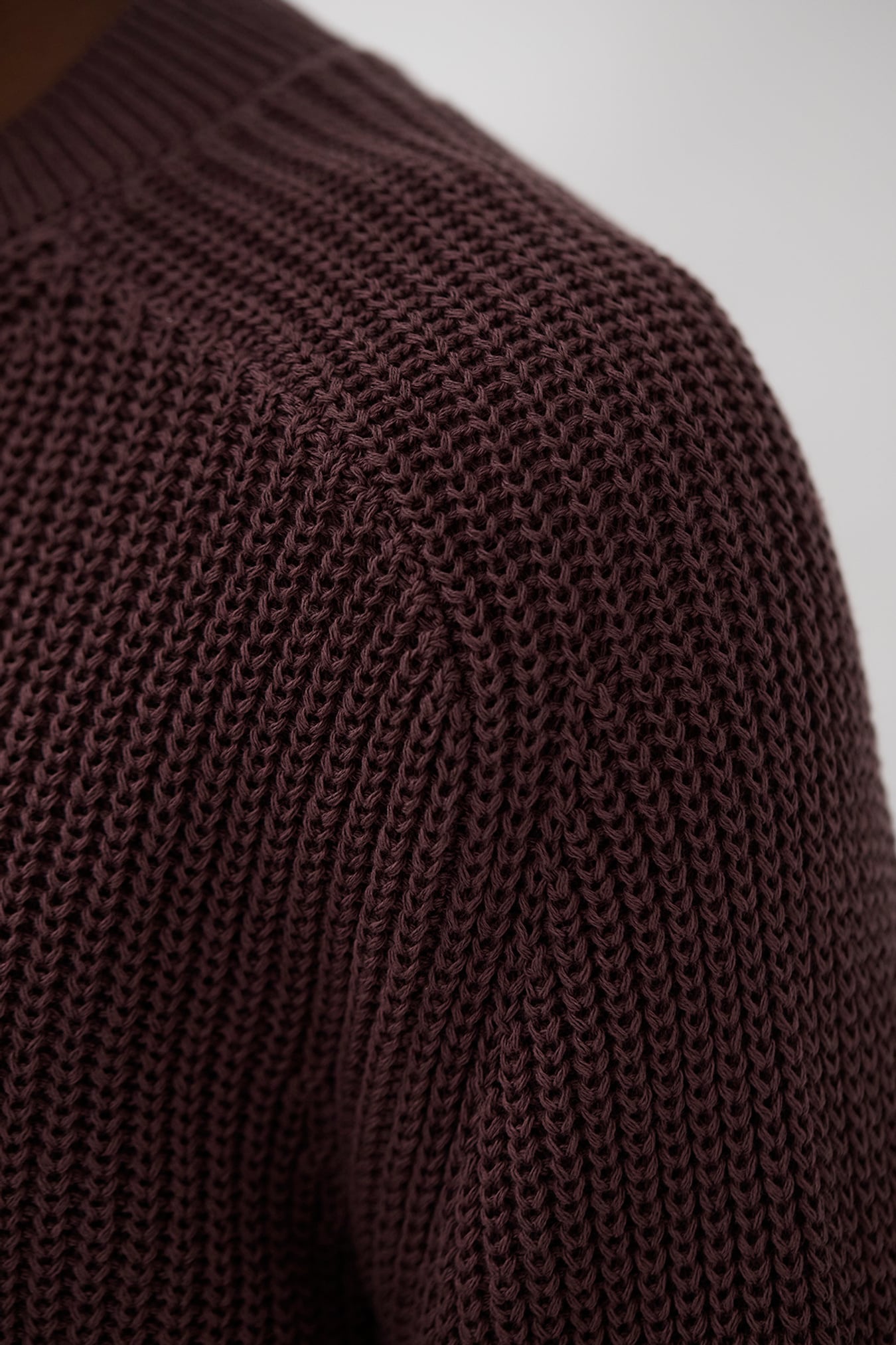 Limfjorden Cotton Paper Saddle Fishermen Sweater Shale_7