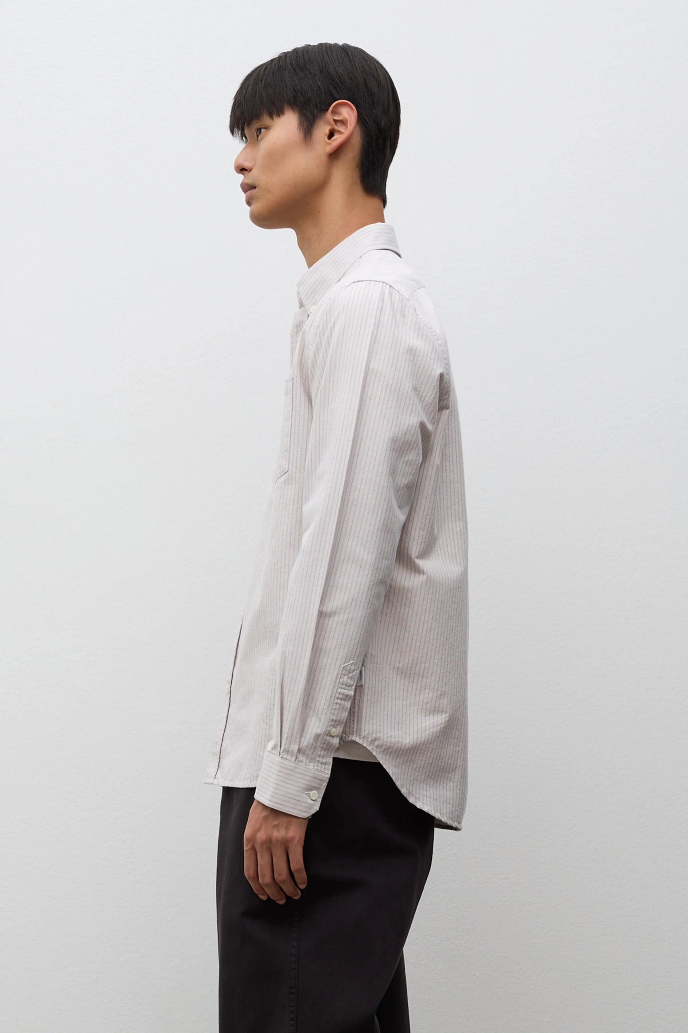 Lyngkrog Regular Oxford BD Shirt Blue stripe_2