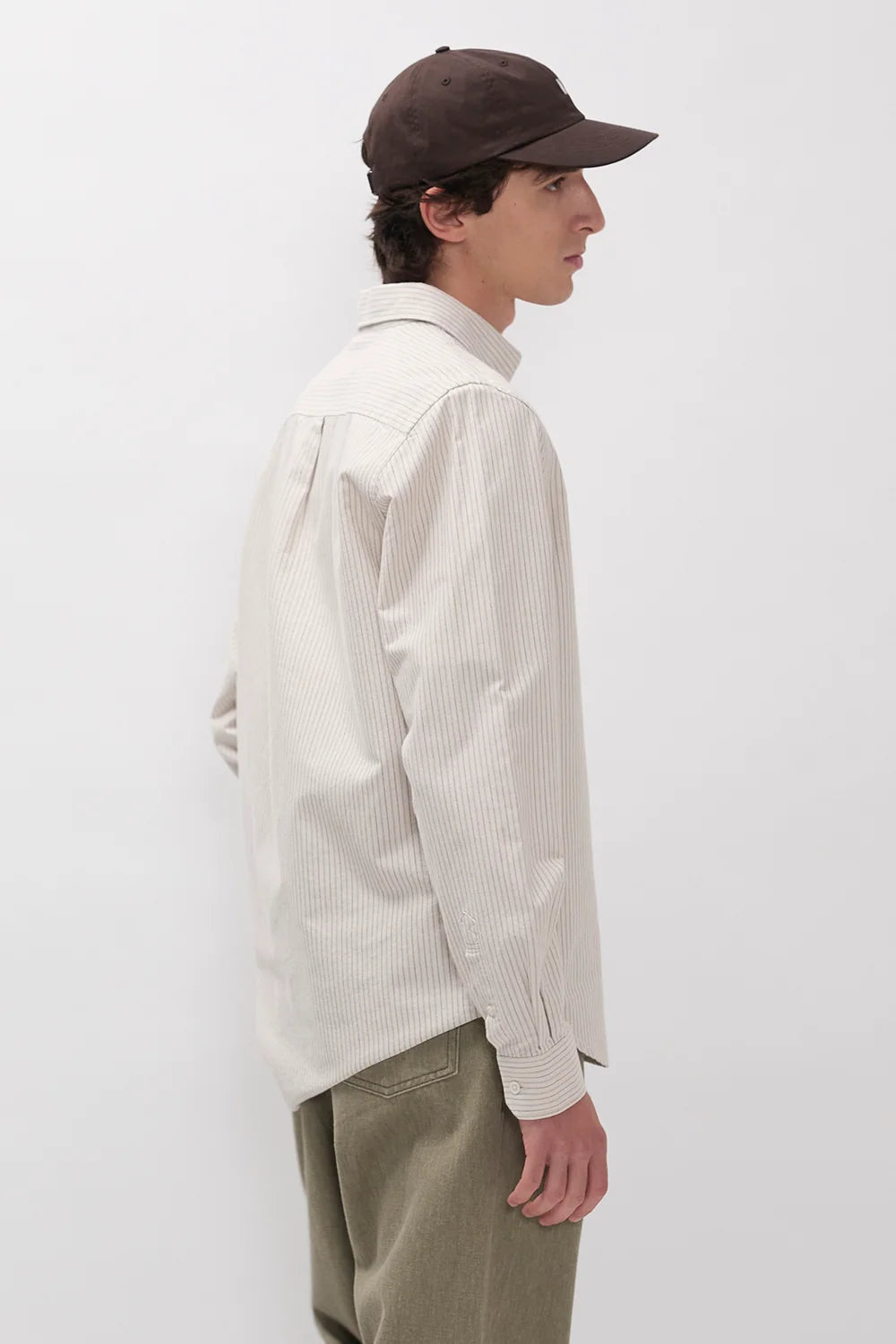 Lyngkrog Regular Oxford BD Shirt Dark Dust Green_2