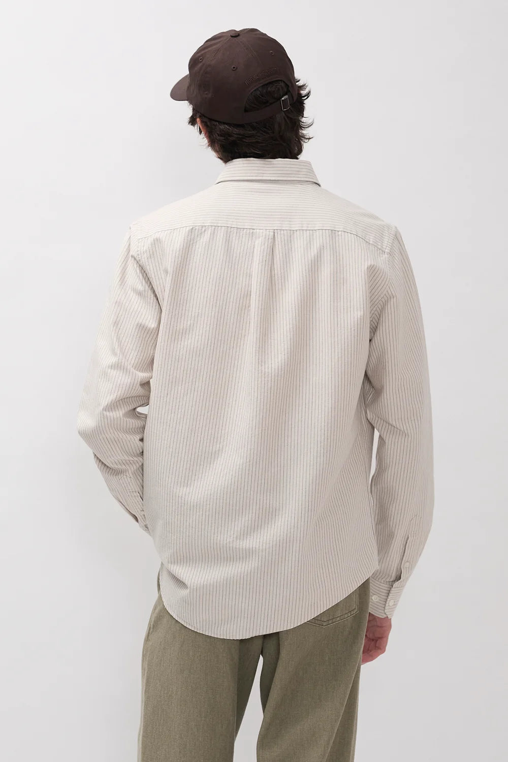 Lyngkrog Regular Oxford BD Shirt Dark Dust Green_3