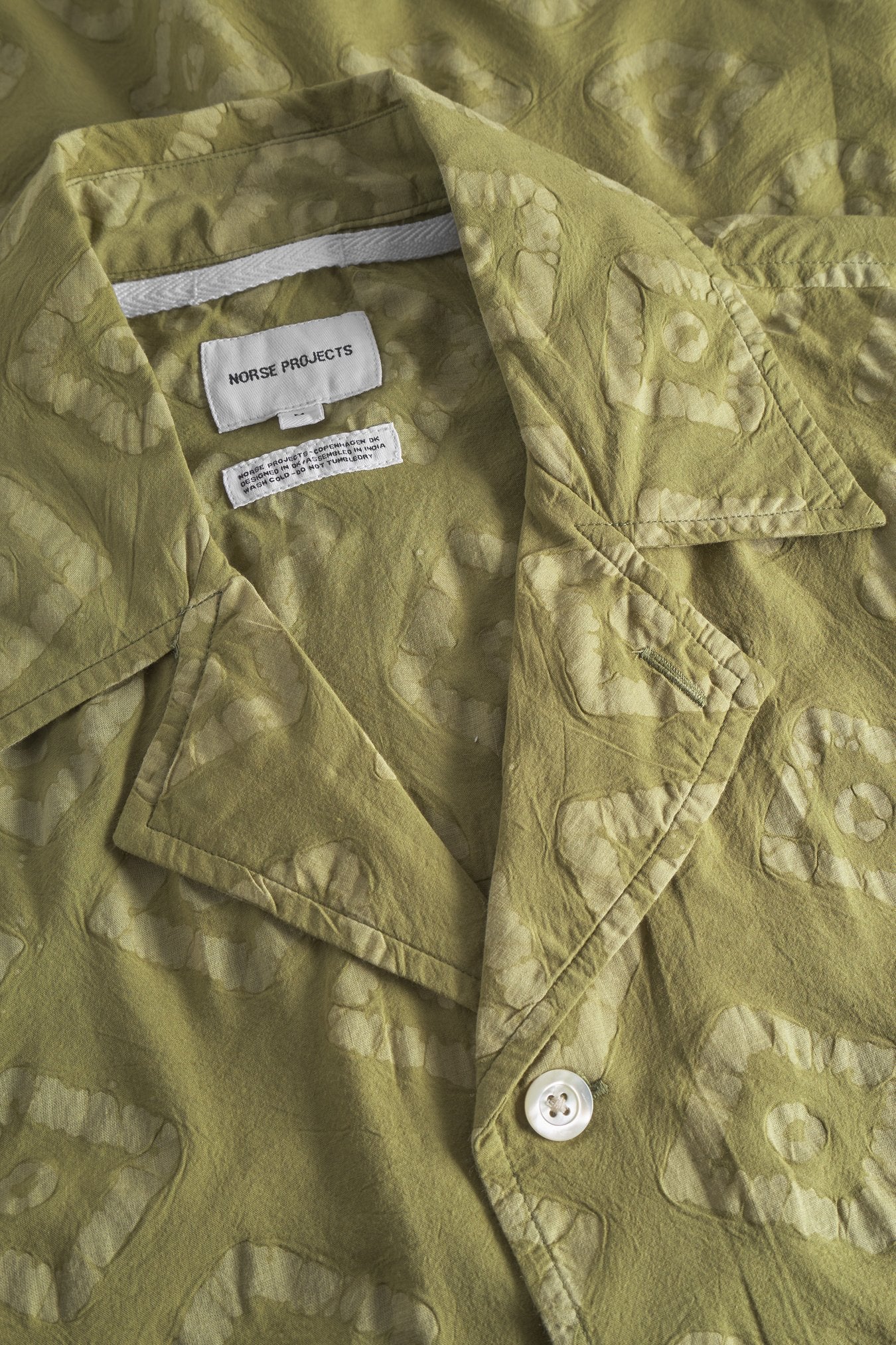 Mads Batik SS Shirt Moss Green