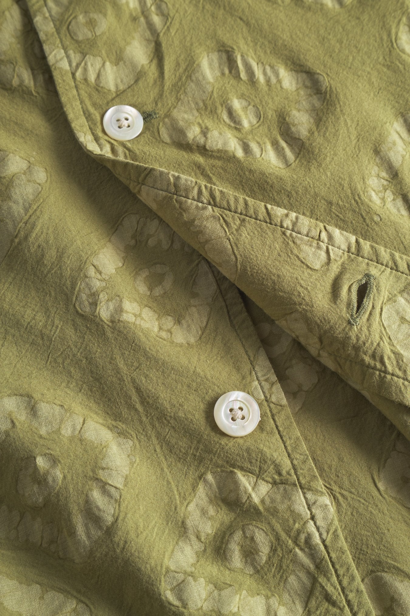Mads Batik SS Shirt Moss Green_4