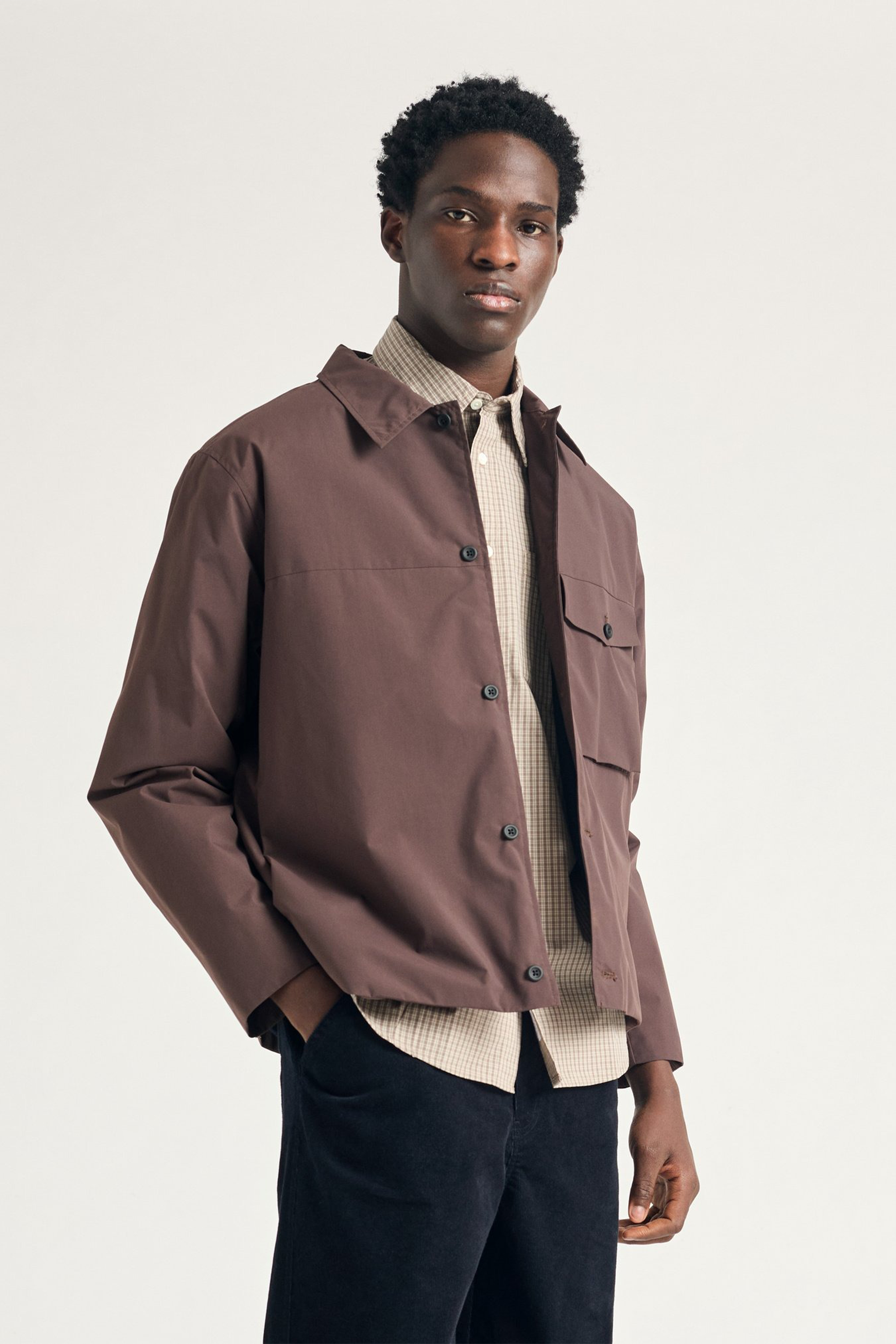 Marcus Windstopper Overshirt Seal Brown
