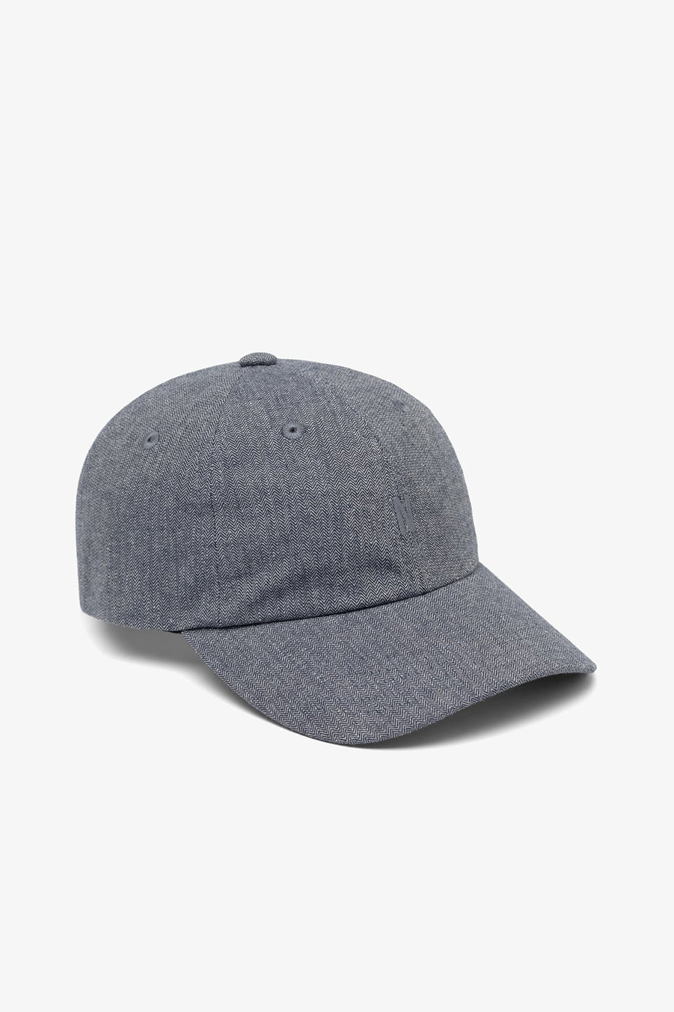 Mini Herringbone Twill 6-Panel Cap Dark Navy_1