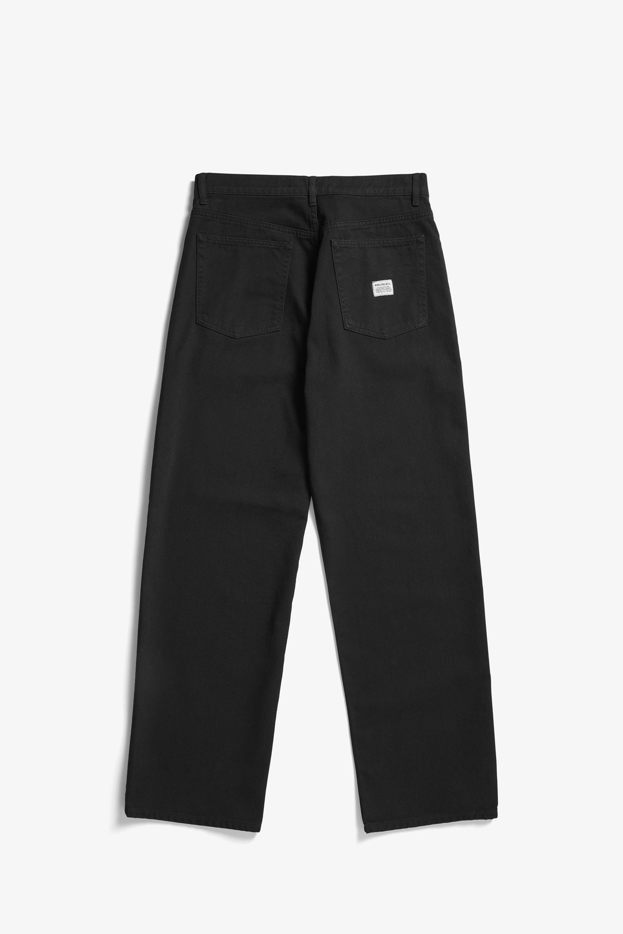 Mogens Relaxed 5 Pocket Heavy Twill Pants Black_4