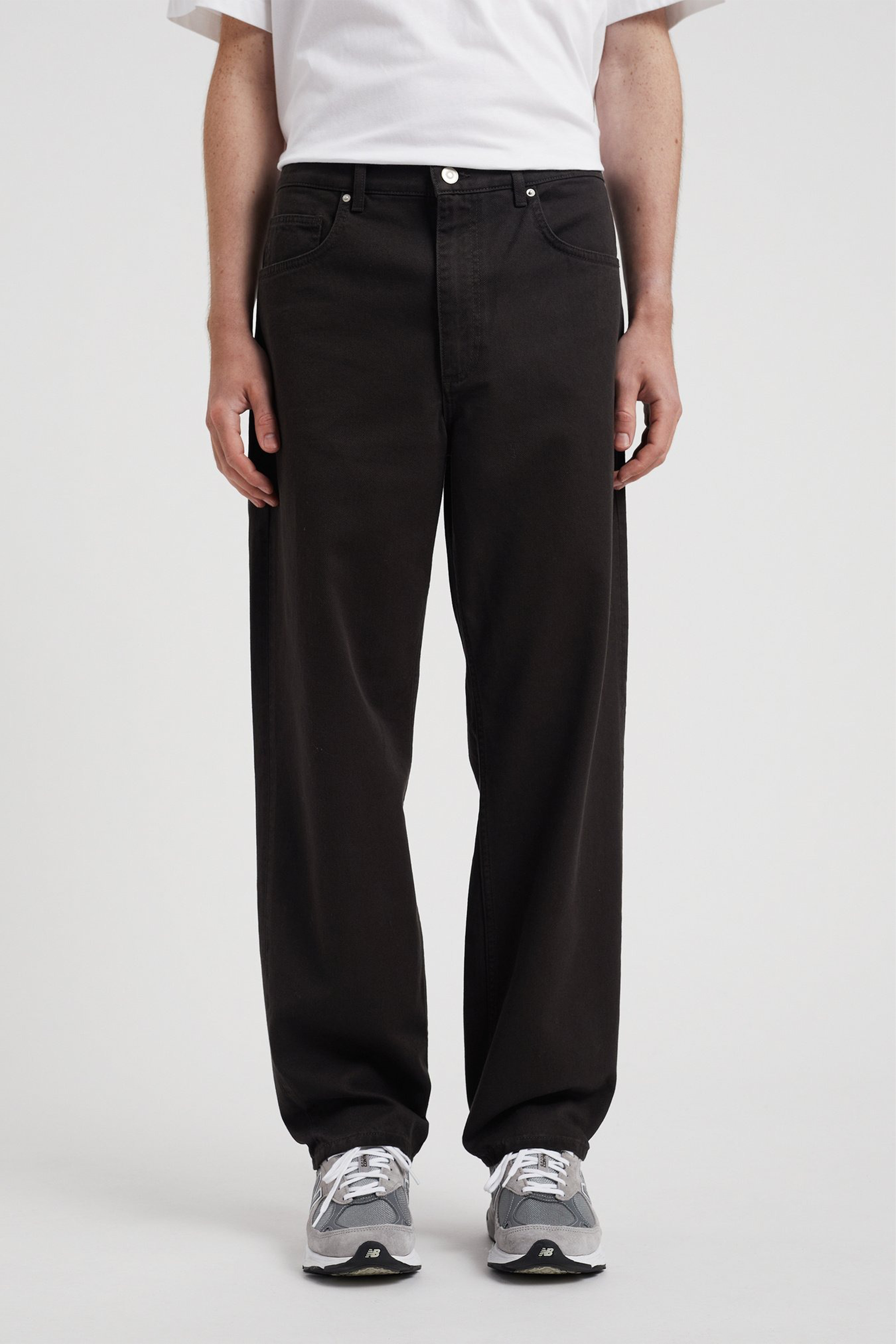 Mogens Relaxed 5 Pocket Heavy Twill Pants Black_1