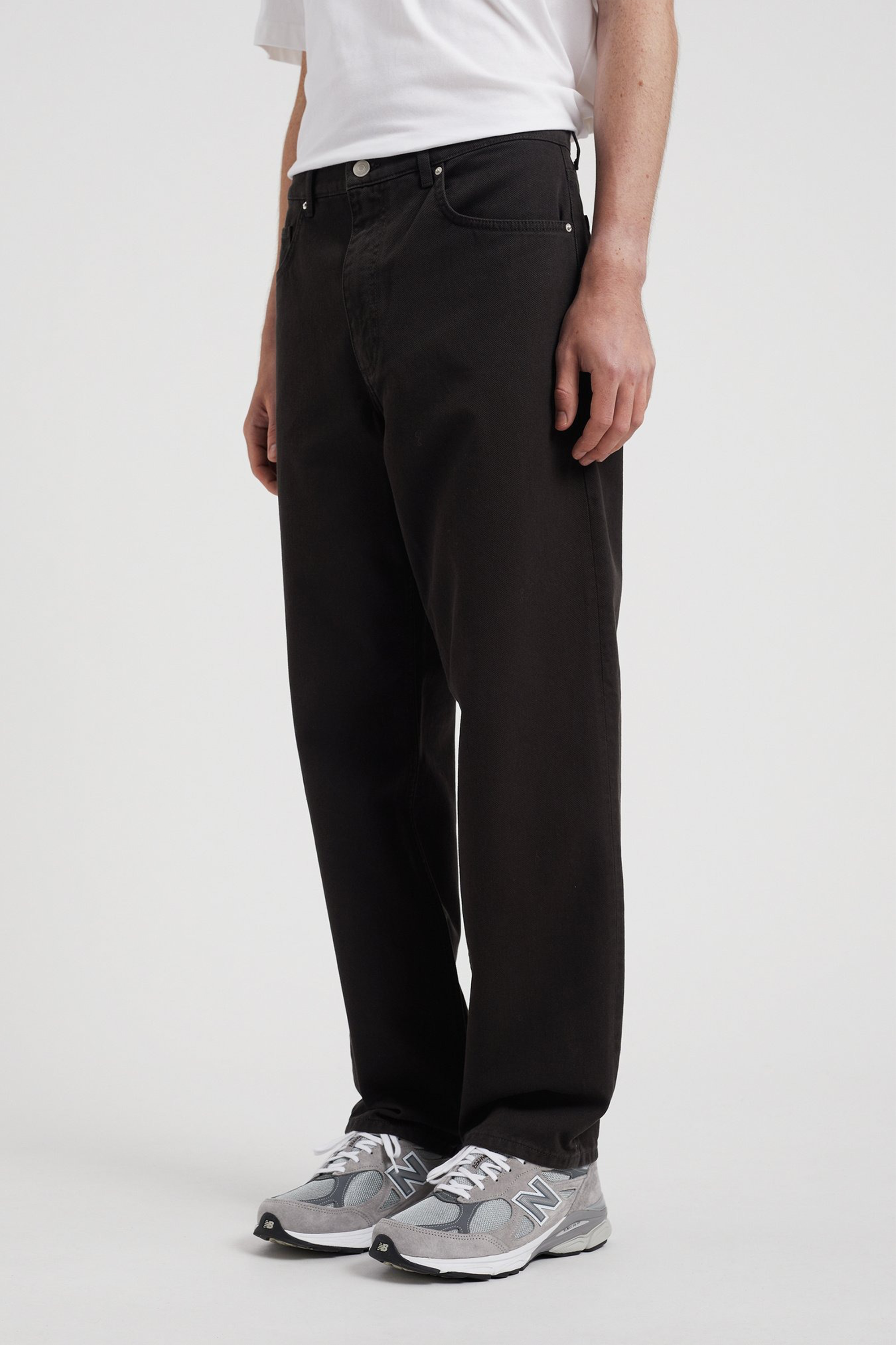 Mogens Relaxed 5 Pocket Heavy Twill Pants Black