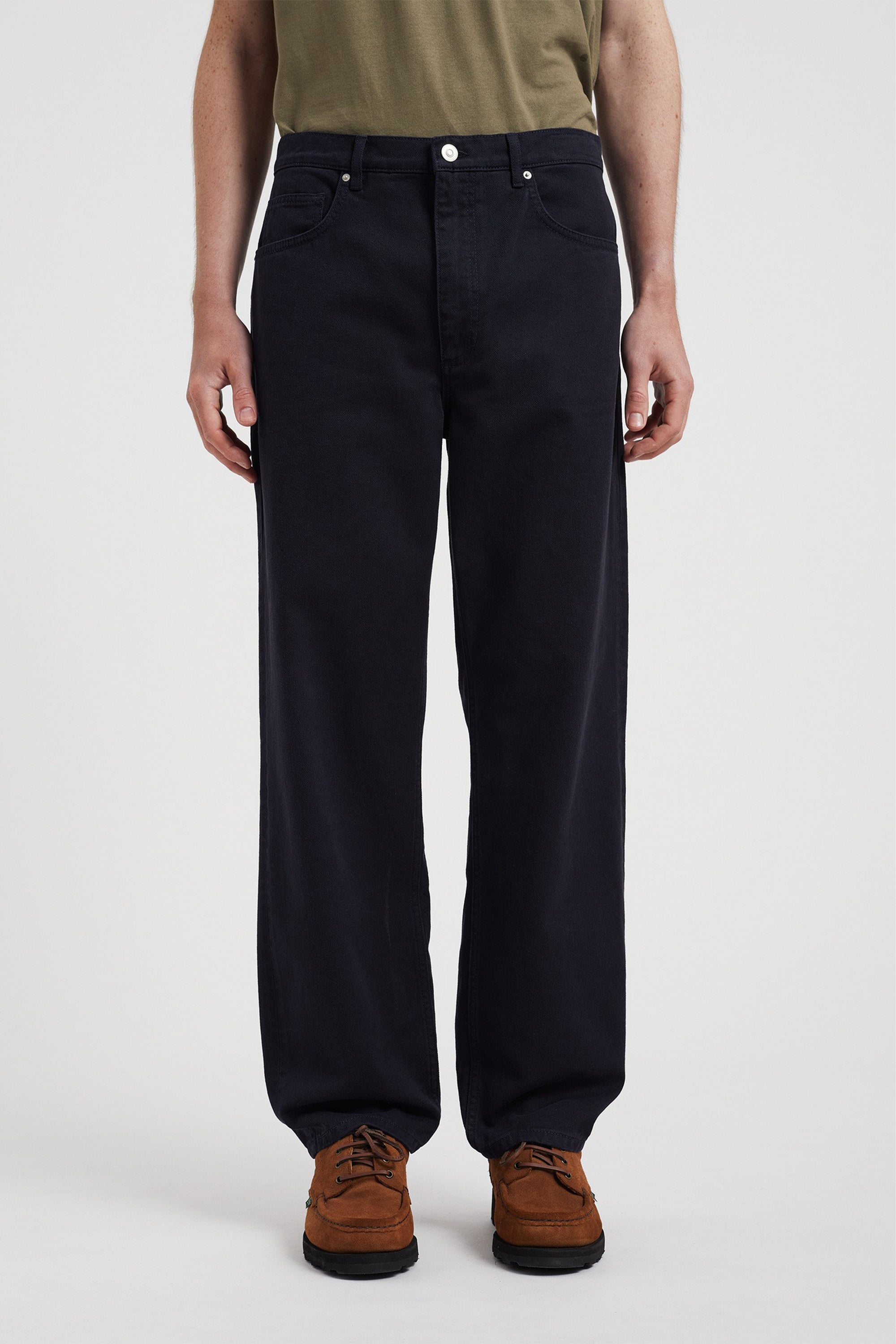 Mogens Relaxed 5 Pocket Heavy Twill Pants Dark Navy
