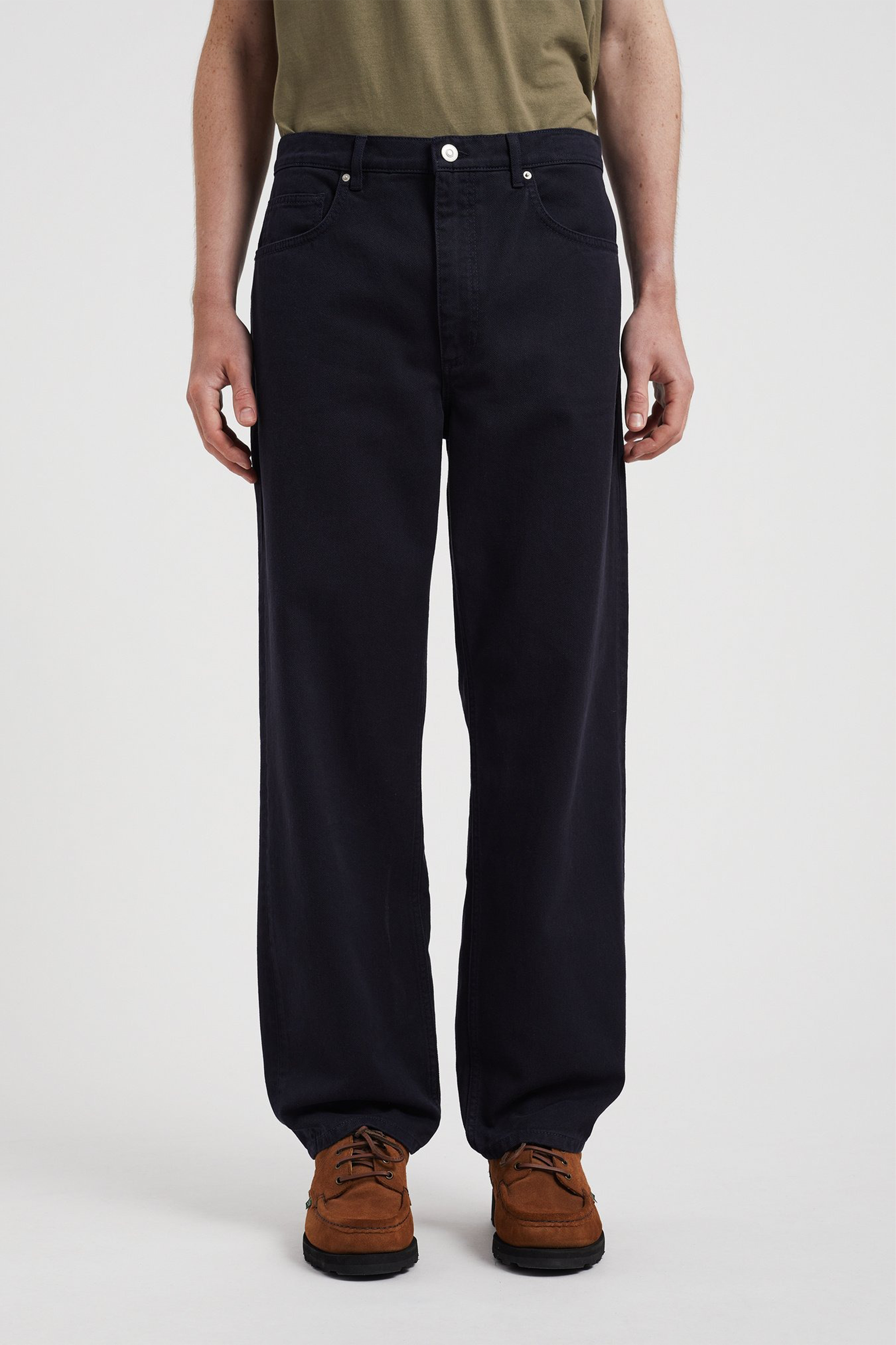 Mogens Relaxed 5 Pocket Heavy Twill Pants Dark Navy_1