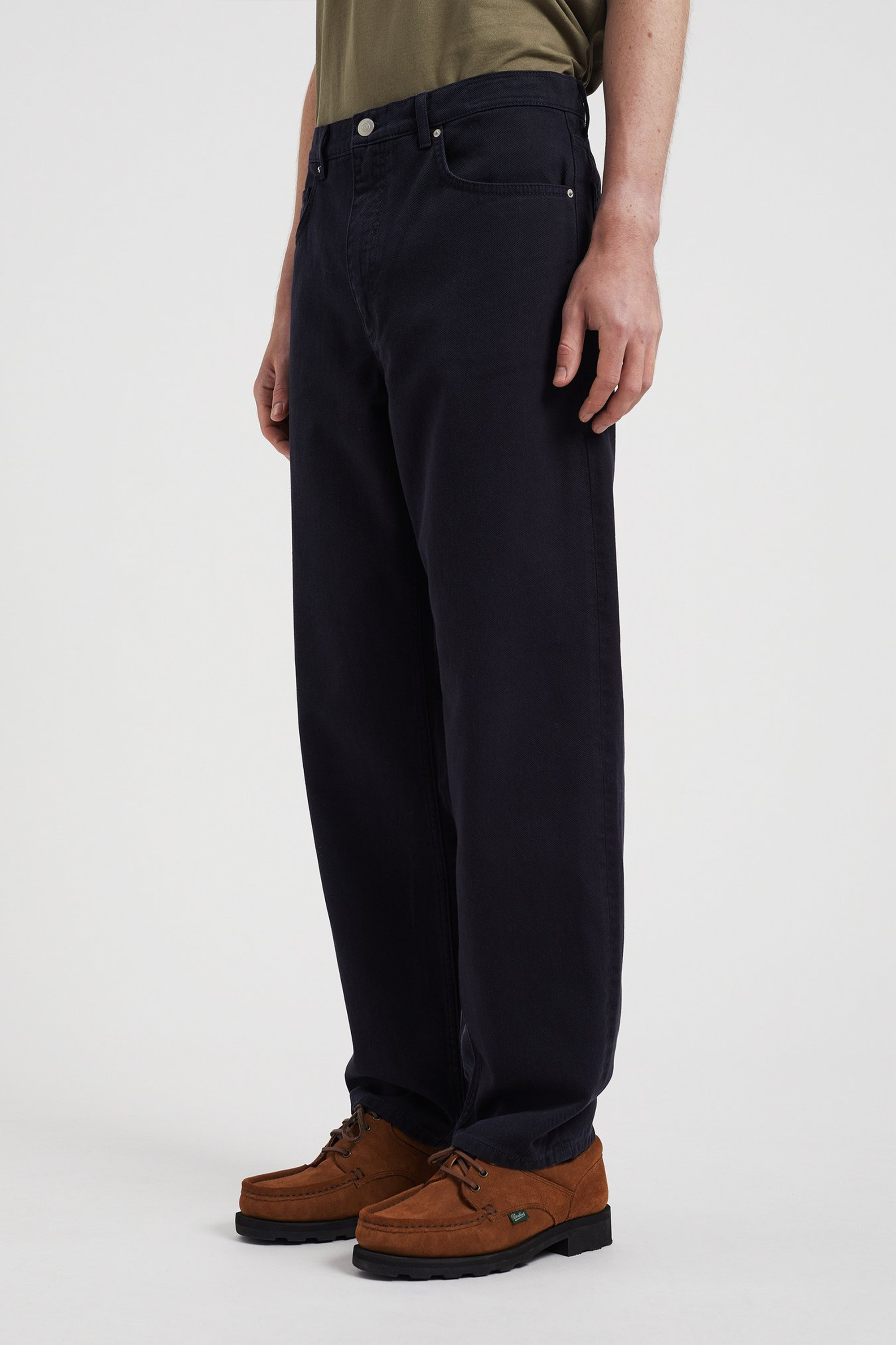 Mogens Relaxed 5 Pocket Heavy Twill Pants Dark Navy